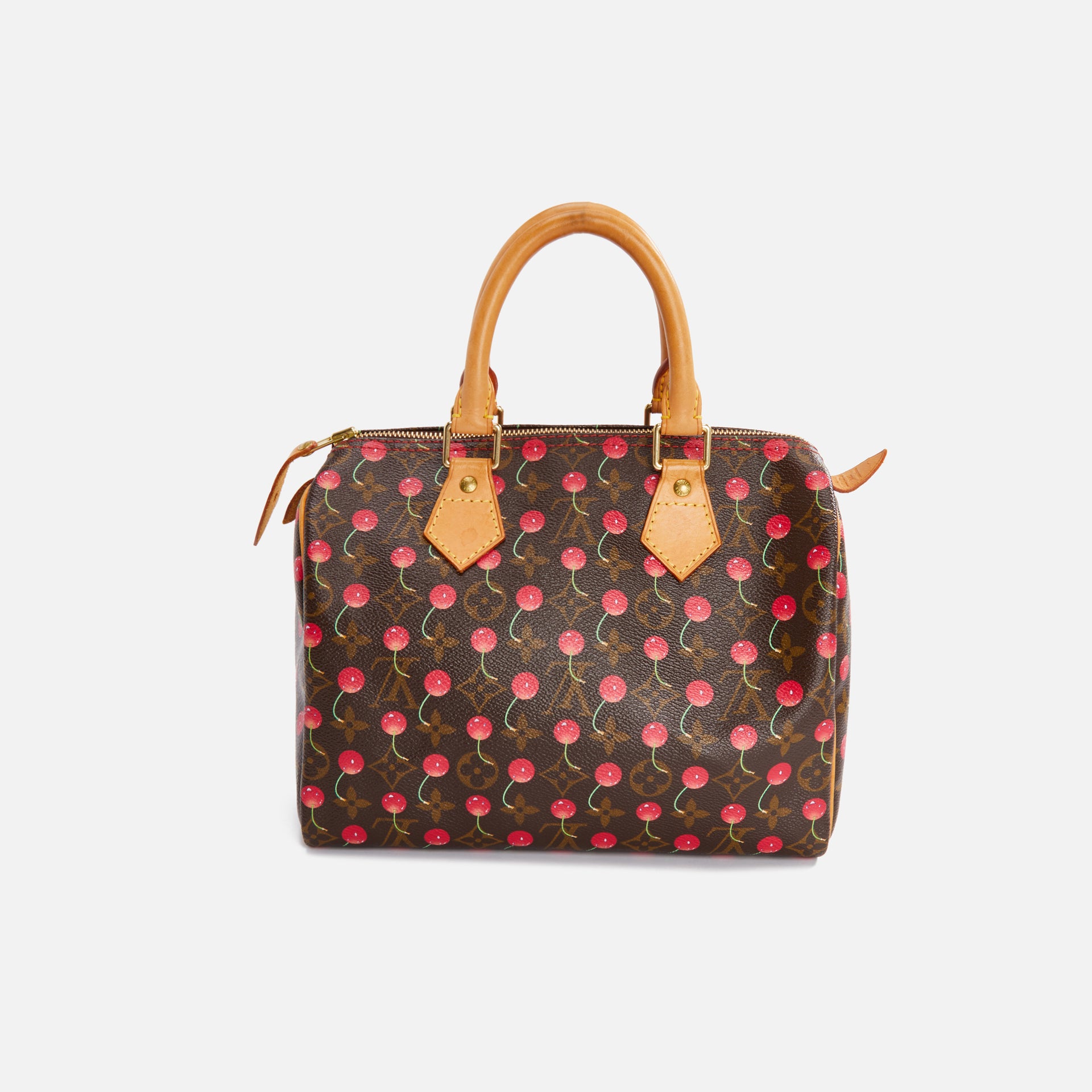 WGACA LV Murakami Cherry Speedy 25 - Brown