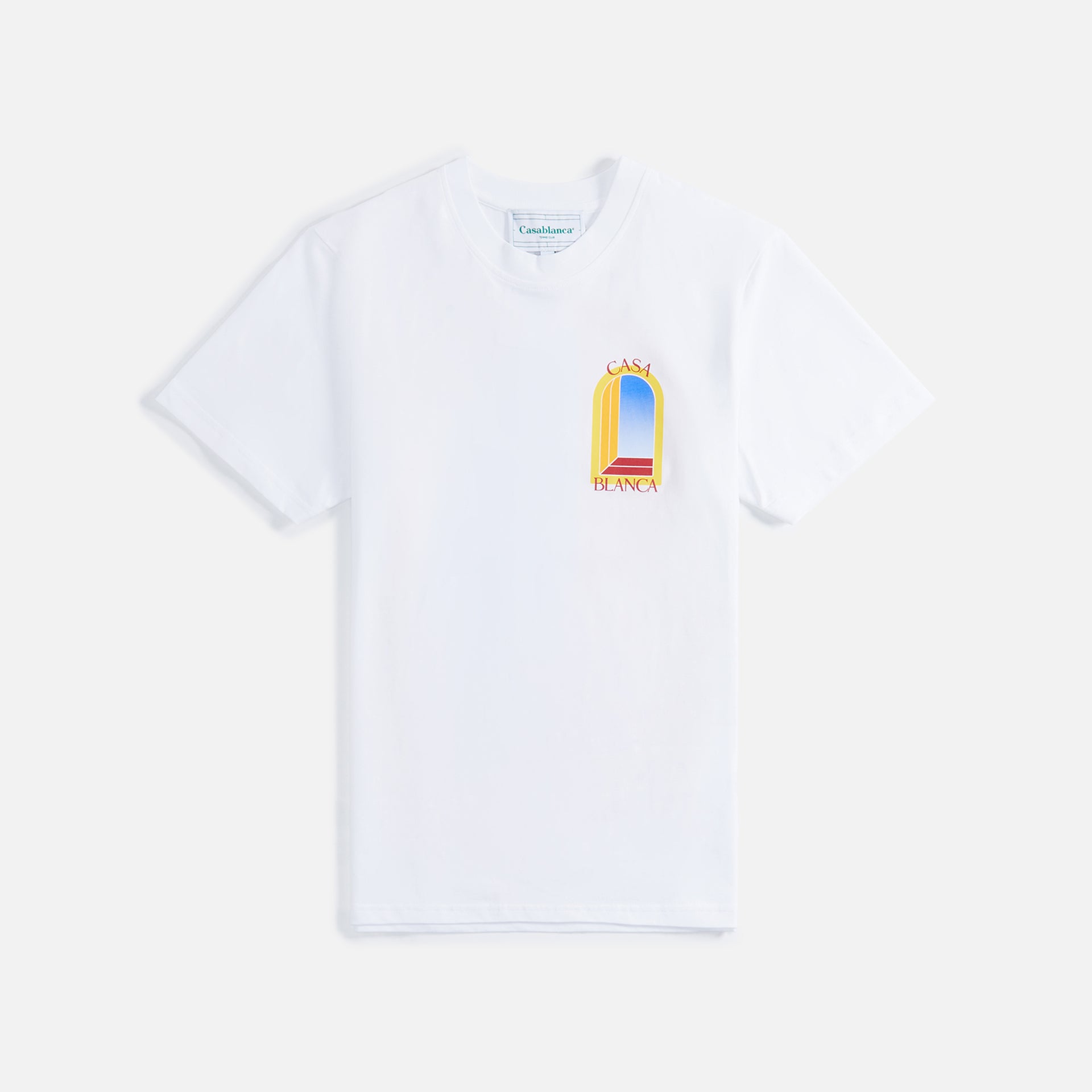 Casablanca Printed Tee in L'Arche De Jour - White