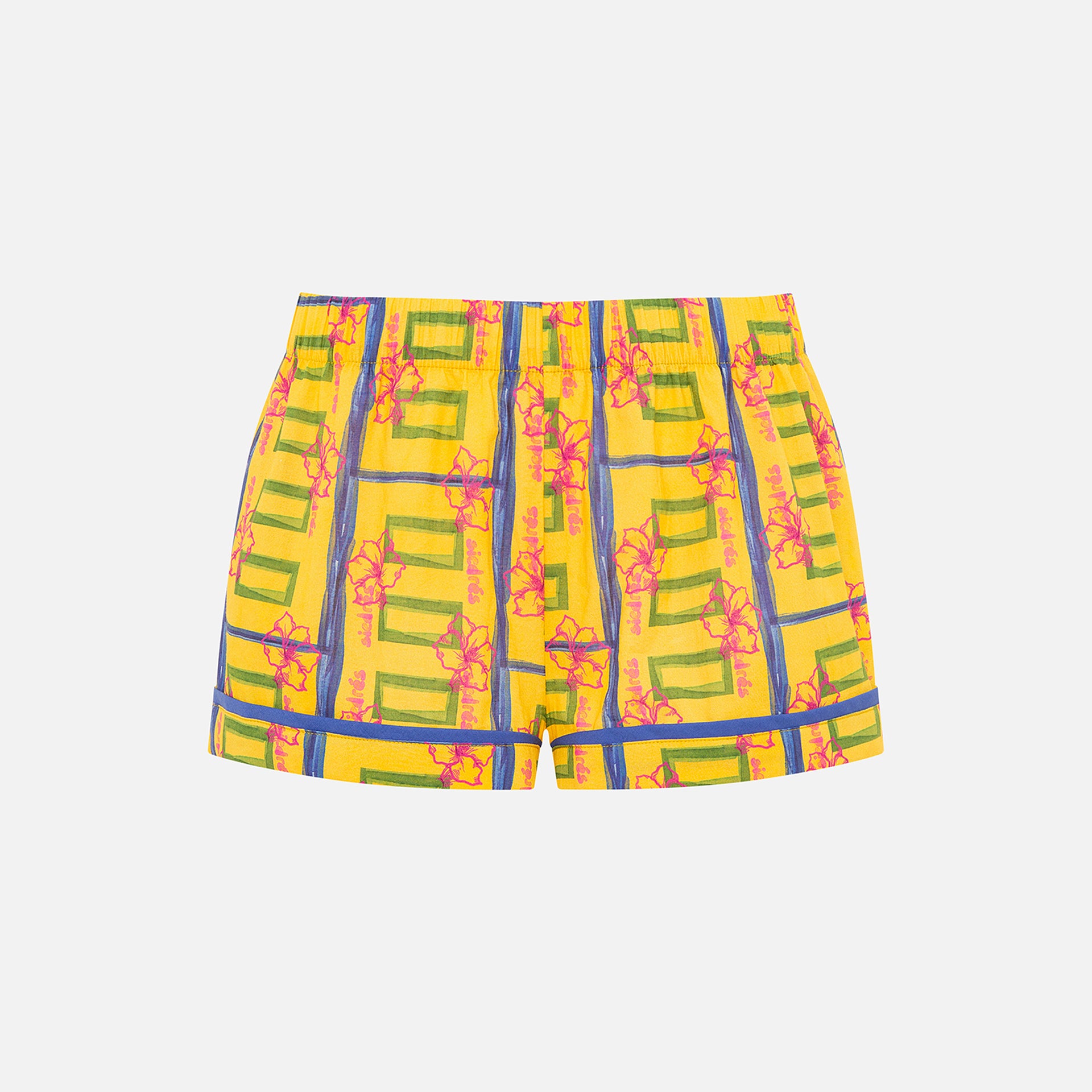 Siedres Zyon Boxer Shorts - Yellow Print