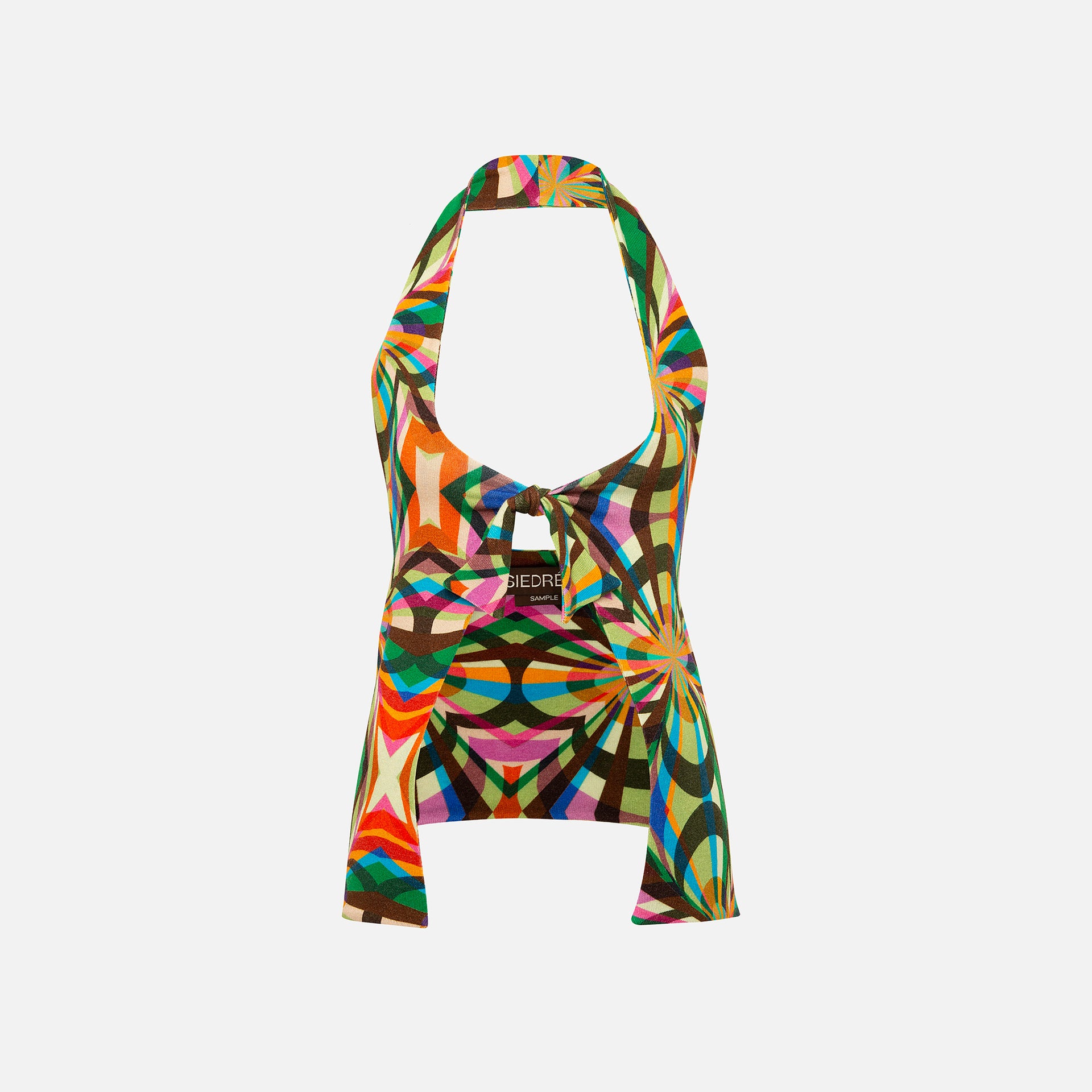 Siedres Dylan Tie Front Top - Kaleidoscope