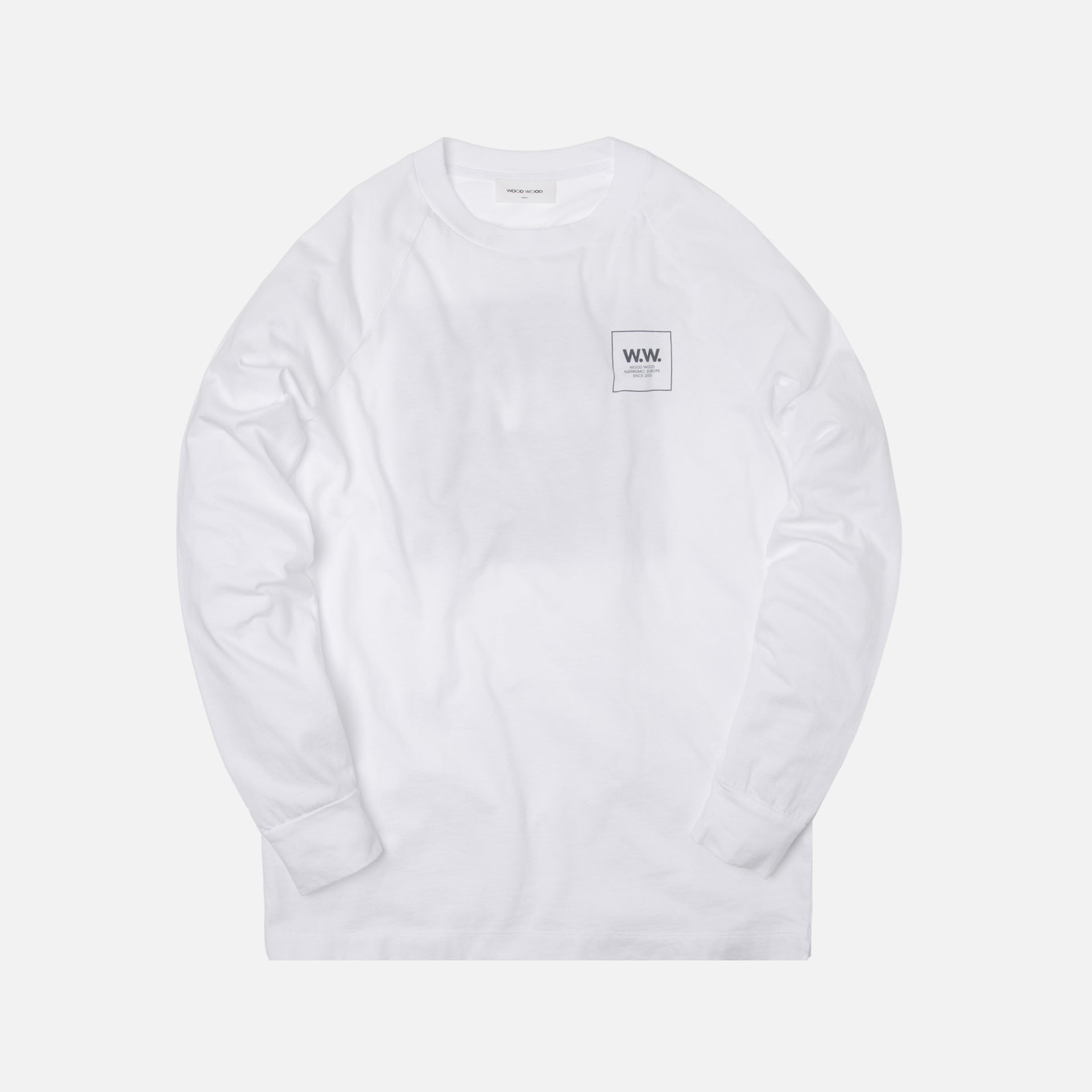 Wood Wood Han L/S Tee - Bright White