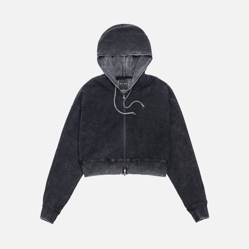 Kith Women Fallon Full-Zip Hoodie - Tarmac