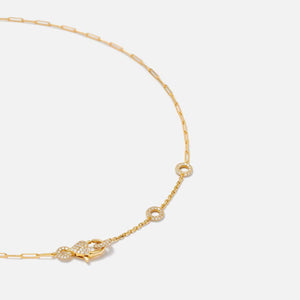 Yvonne Leon Solitaire Donut Necklace in 18K Yellow Gold -  Yellow Gold