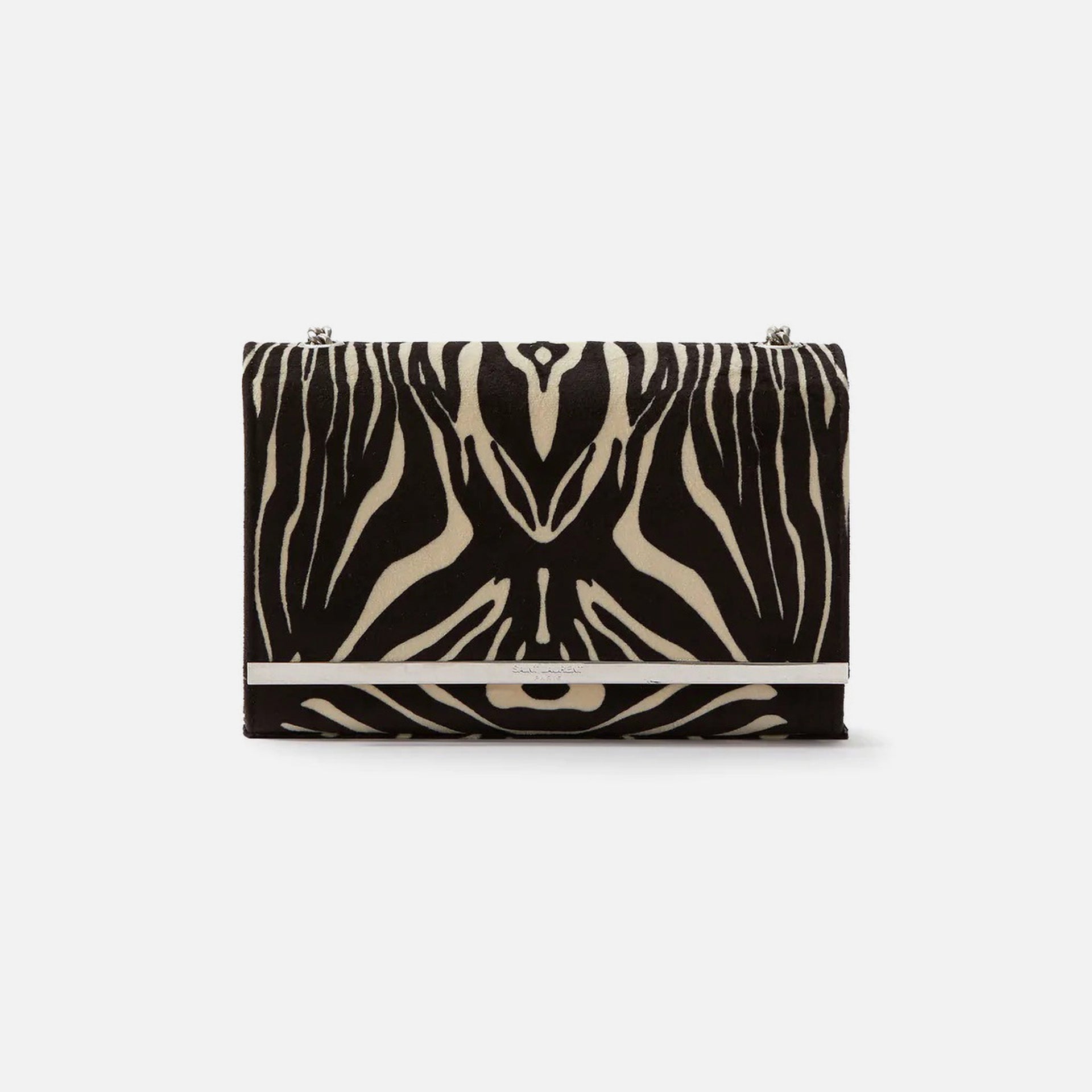 Saint Laurent YSL Kate Small Zebra Bag - Nero Beige