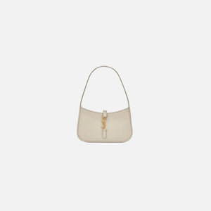 Saint Laurent 5A7 Crema Mini Hobo Bag - Soft White