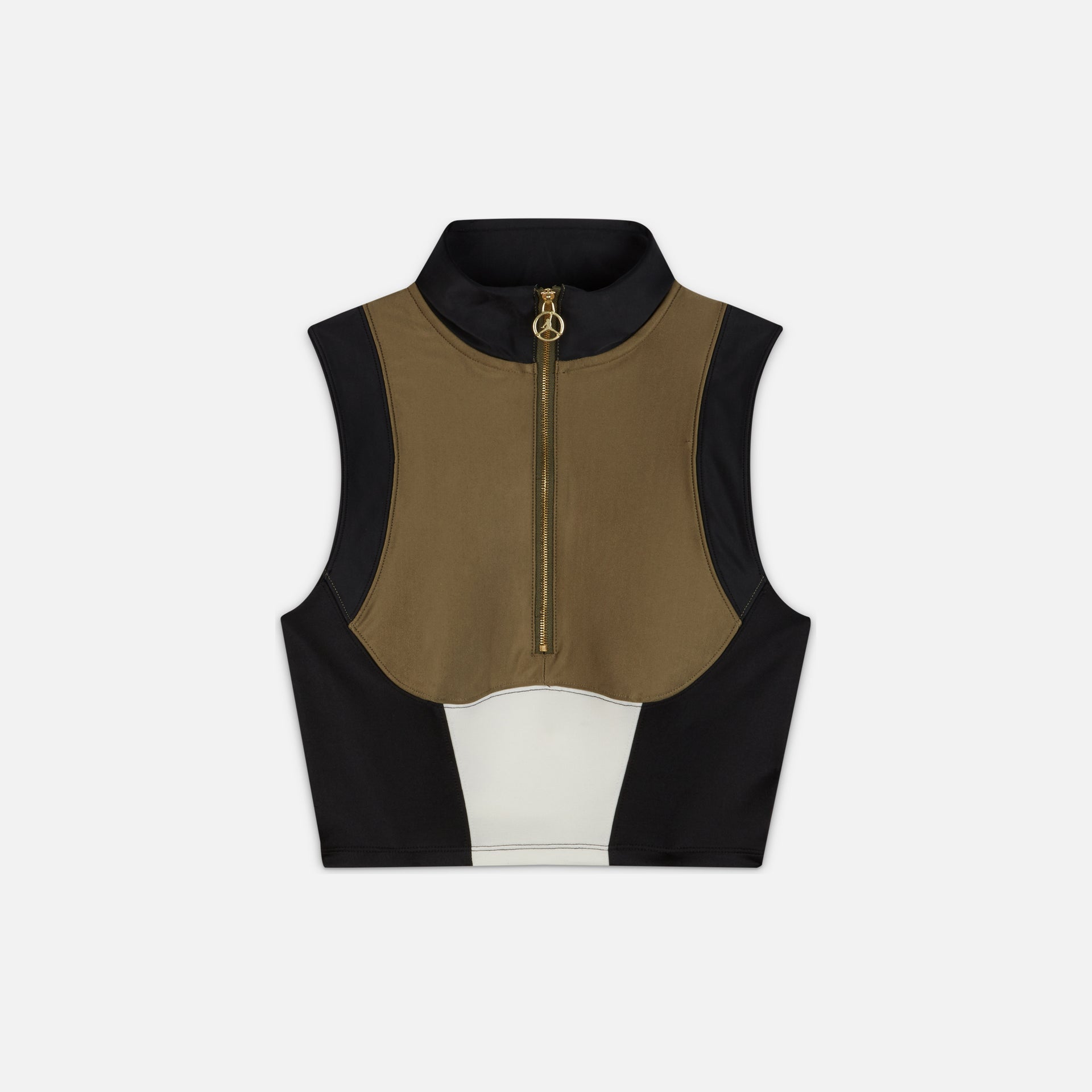 Nike Air Jordan x Aleali May WMNS SRT Crop Tank - Medium Olive / Black / Sail
