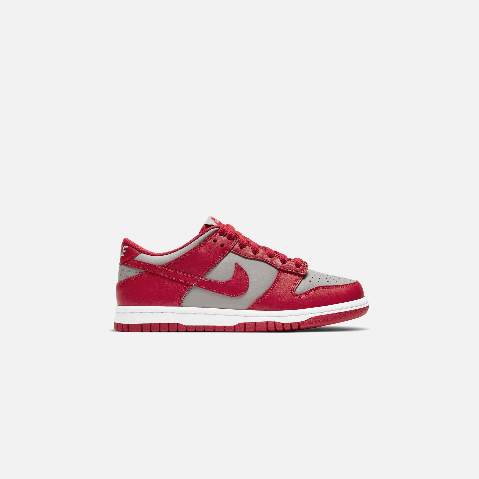 Nike Grade School Dunk Low Retro - Medium Grey / Varsity Red / White