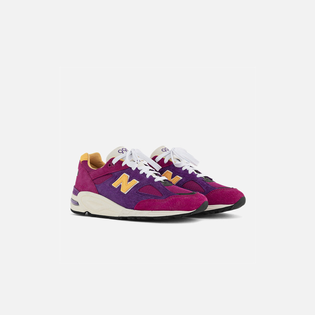 New Balance 990 v2 - Pink / Purple / Yellow – Kith