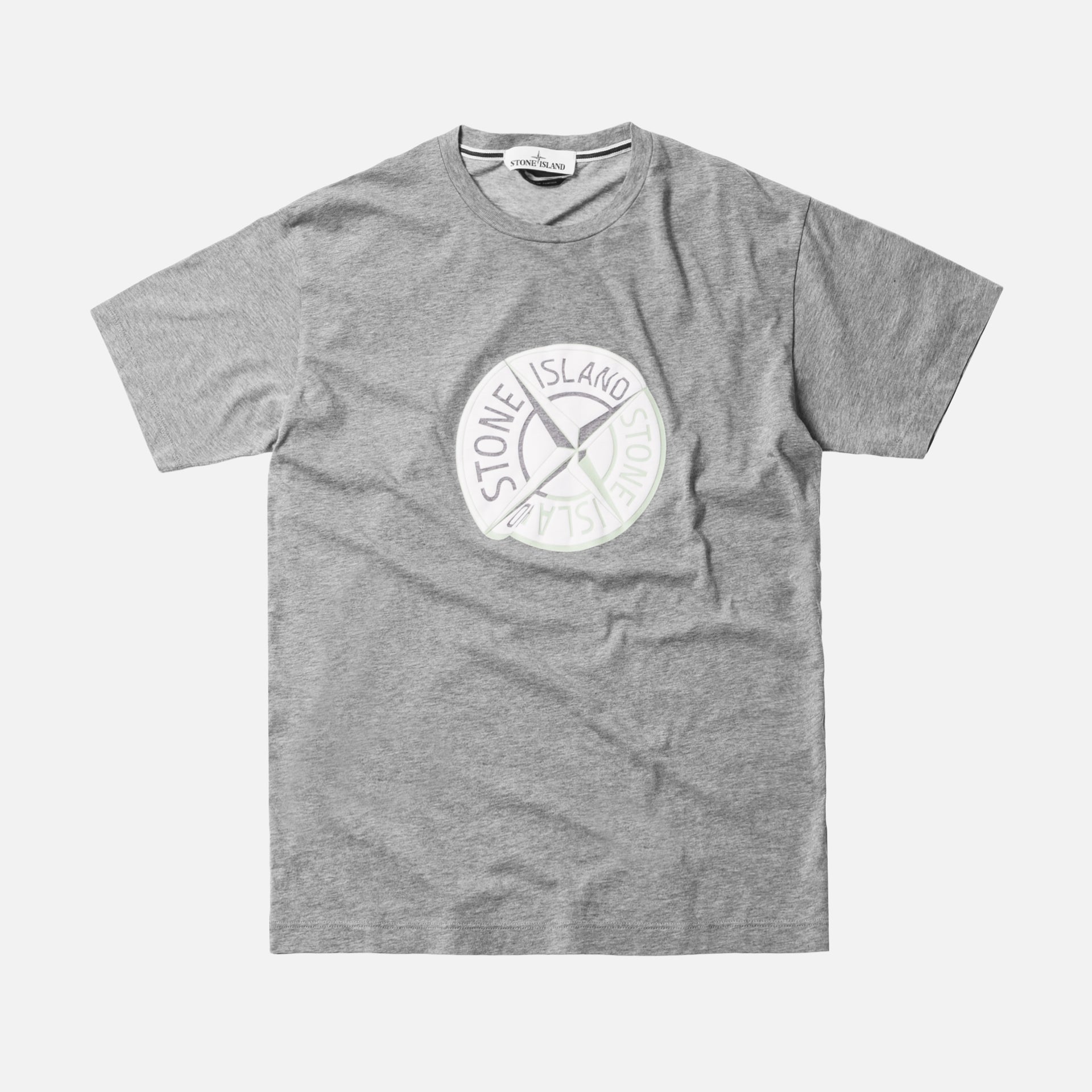 Stone Island Warp Logo Tee - Dust