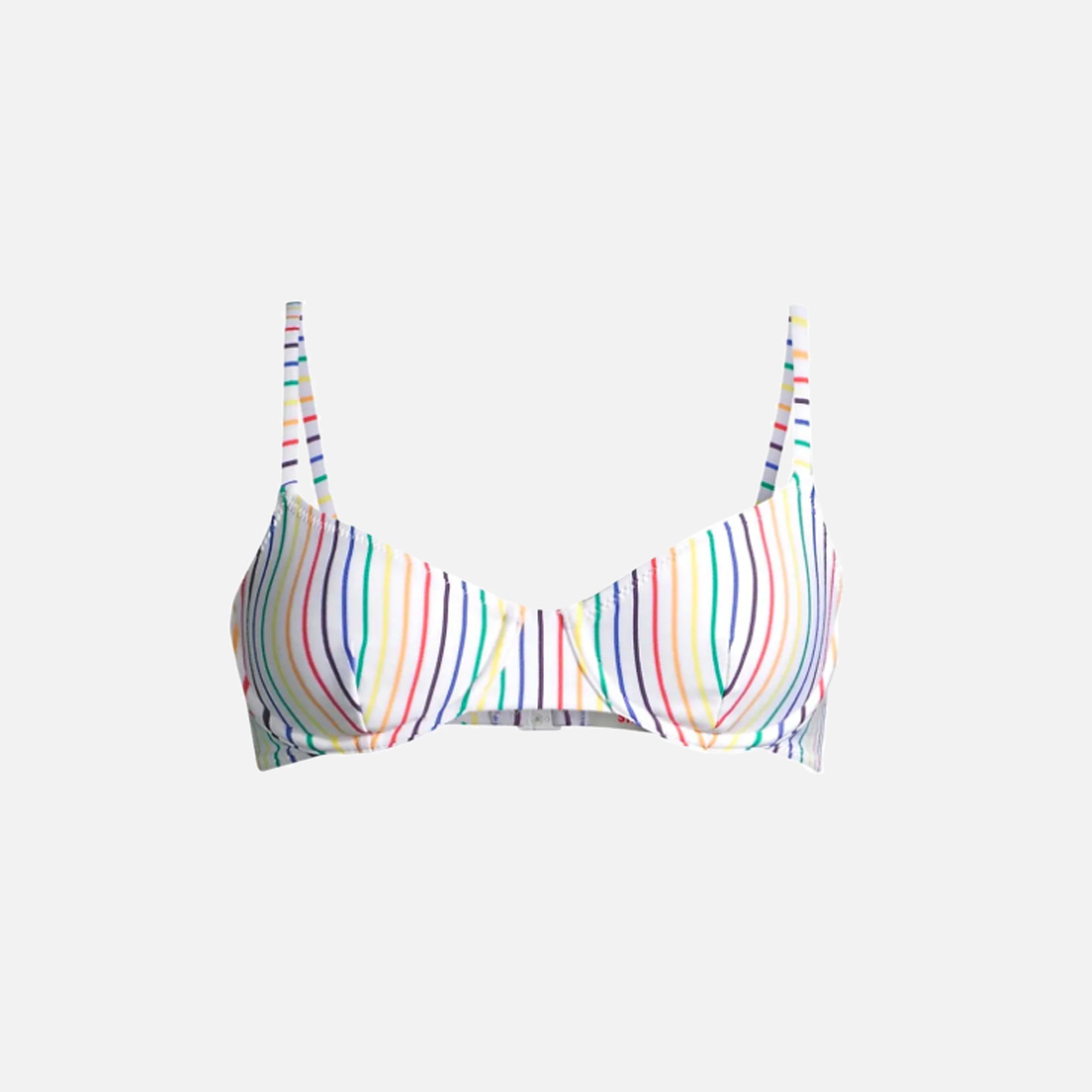 Solid & Striped The Eva Top - Rainbow Pinstripe