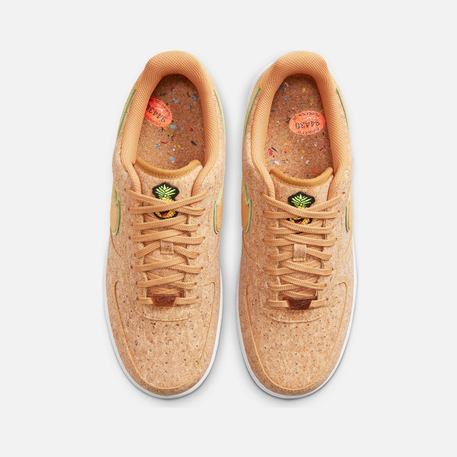 Nike Air Force 1 '07 Premium - Multicolor / Metallic Gold / Flax / Lime Glow