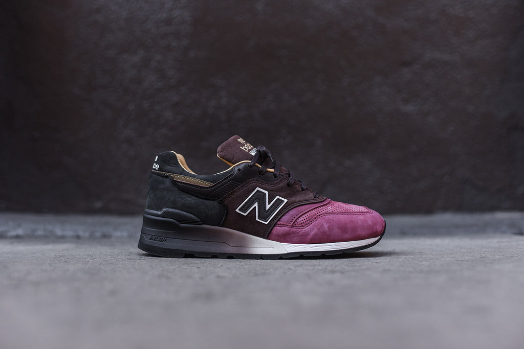 New balance m997 burgundy / sale brown / black