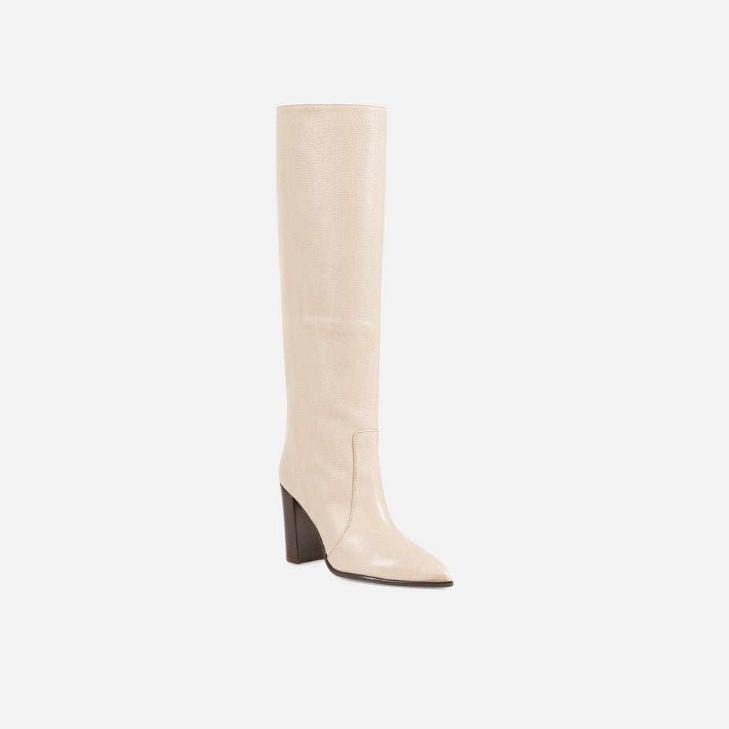 Paris Texas Sienna Boot Heel 100 Textured Calf - Gesso – Kith