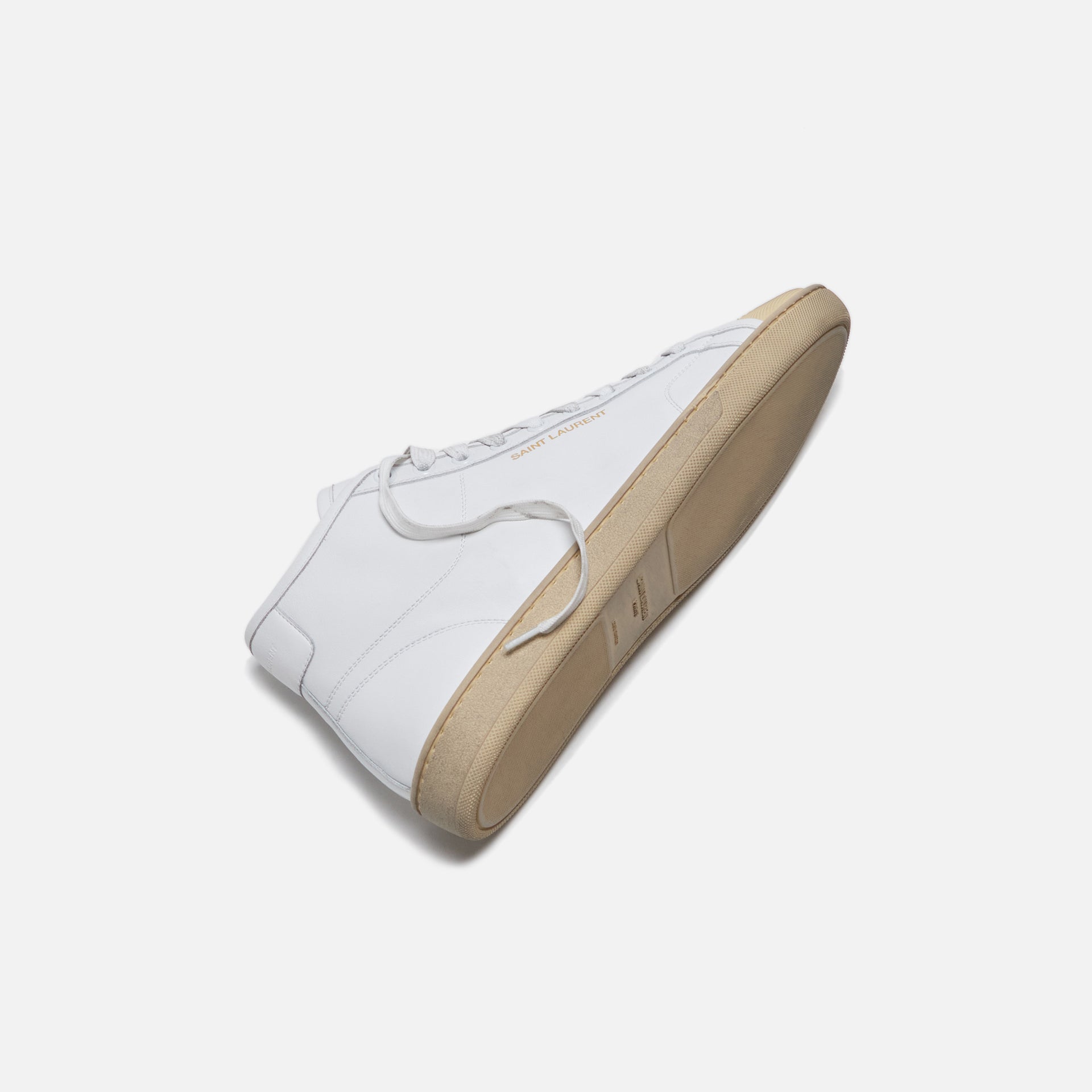 Saint Laurent SL39 Mid Top Sneaker - White