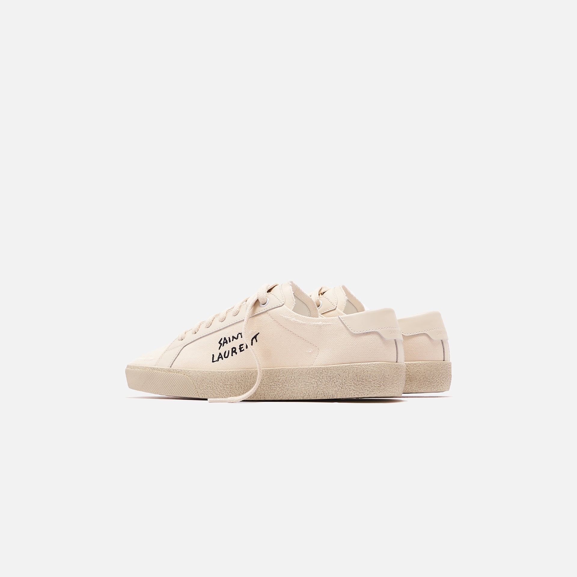 Saint Laurent Court Classic SL/06 Signature Sneaker - Crème