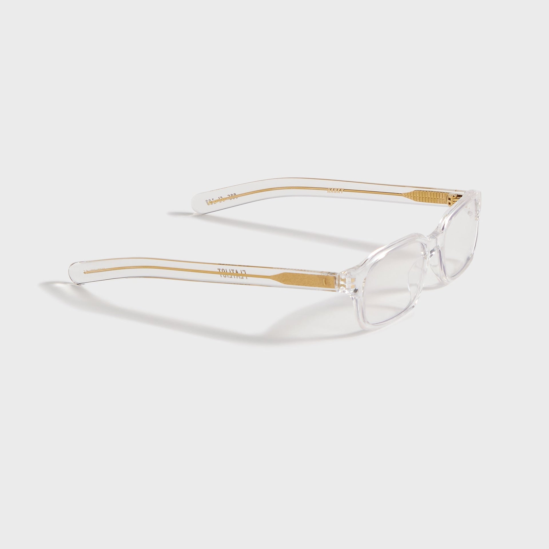 Flatlist Hanky Sunglasses - Clear Crystal / Clear Blue Light