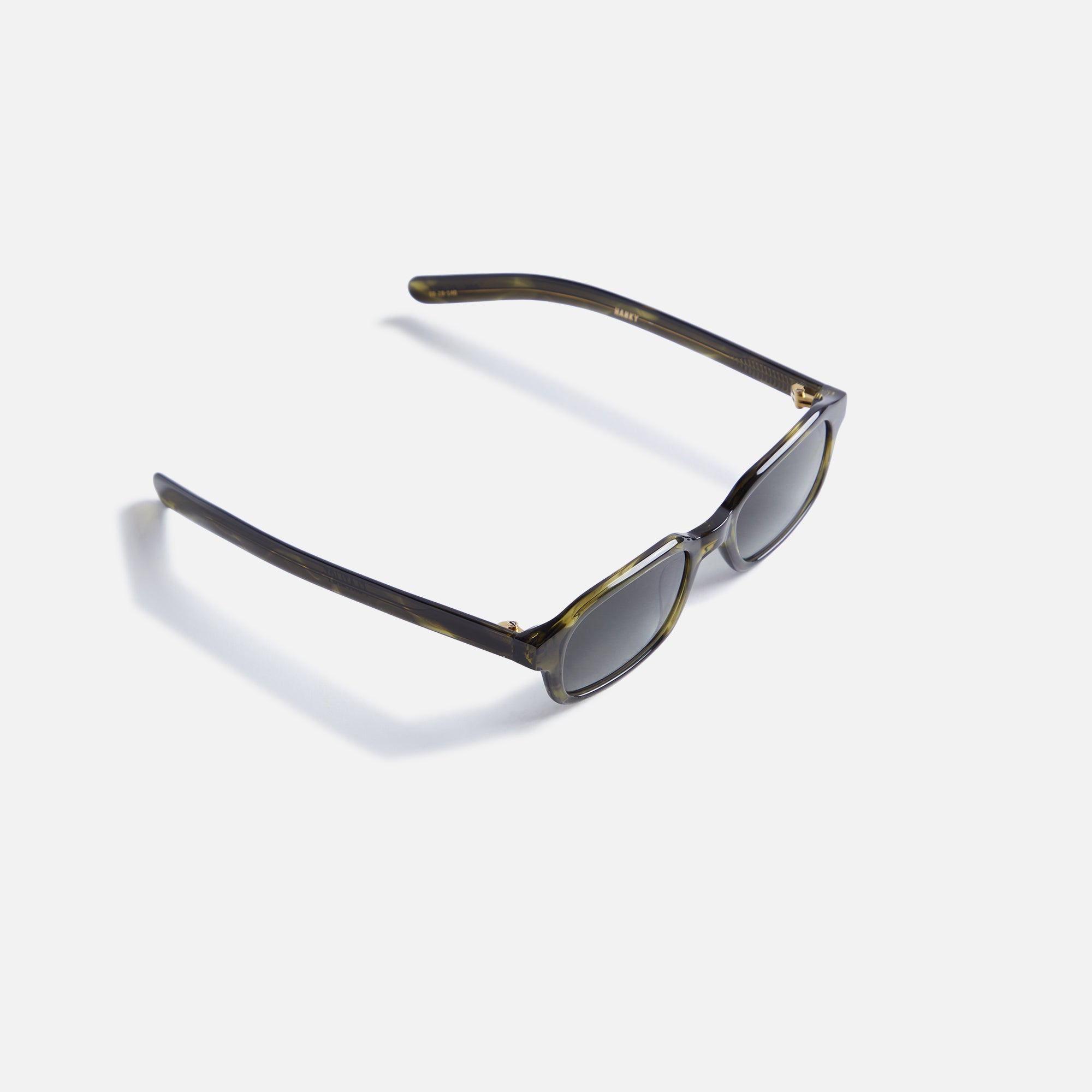 Flatlist Hanky Sunglasses - Olive Horn / Olive Gradient Lens – Kith
