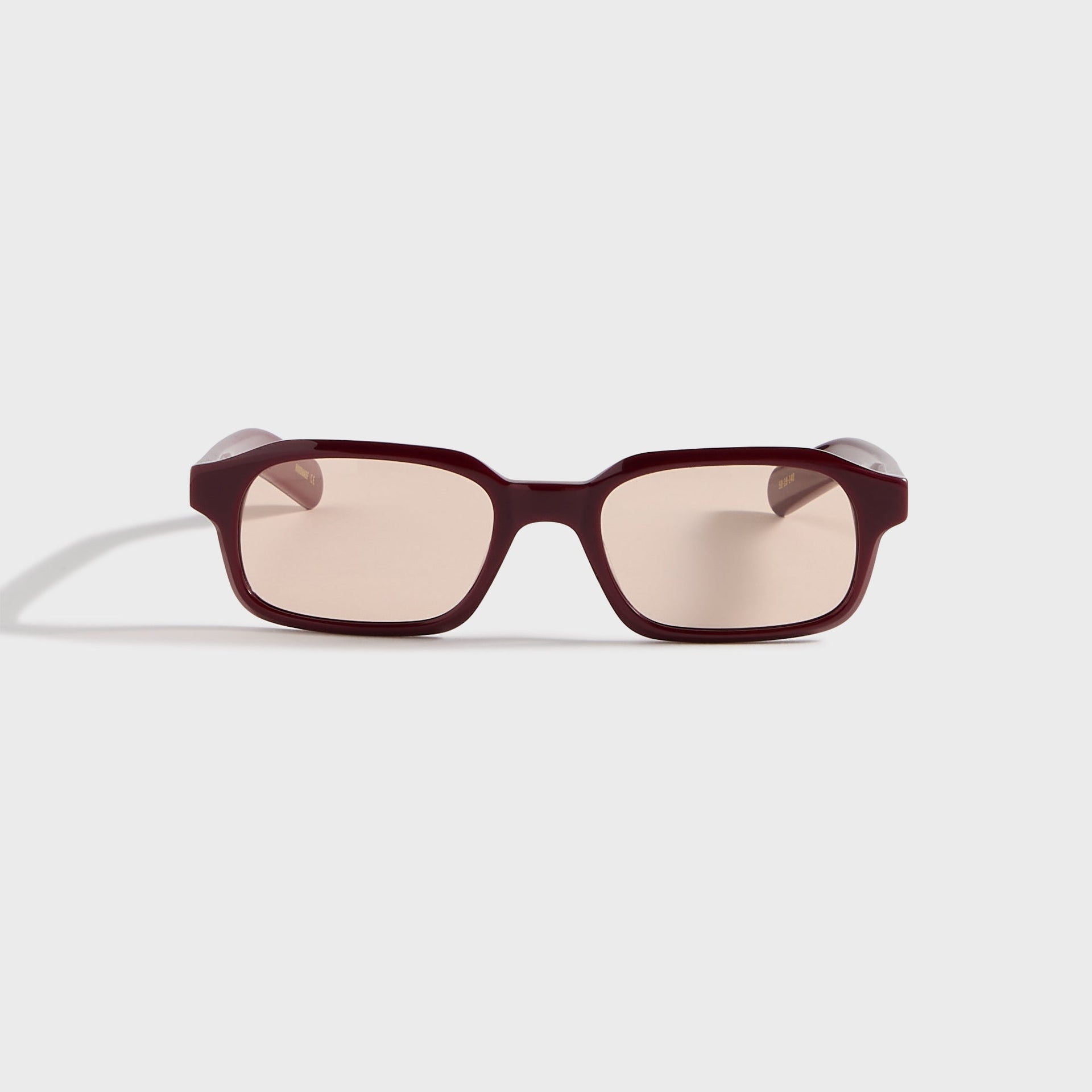 Flatlist Hanky Sunglasses - Solid Bordeaux / Peach Lens