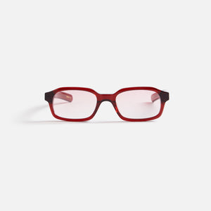 Flatlist Hanky Sunglasses - Maroon Crystal / Pink Gradient Lens
