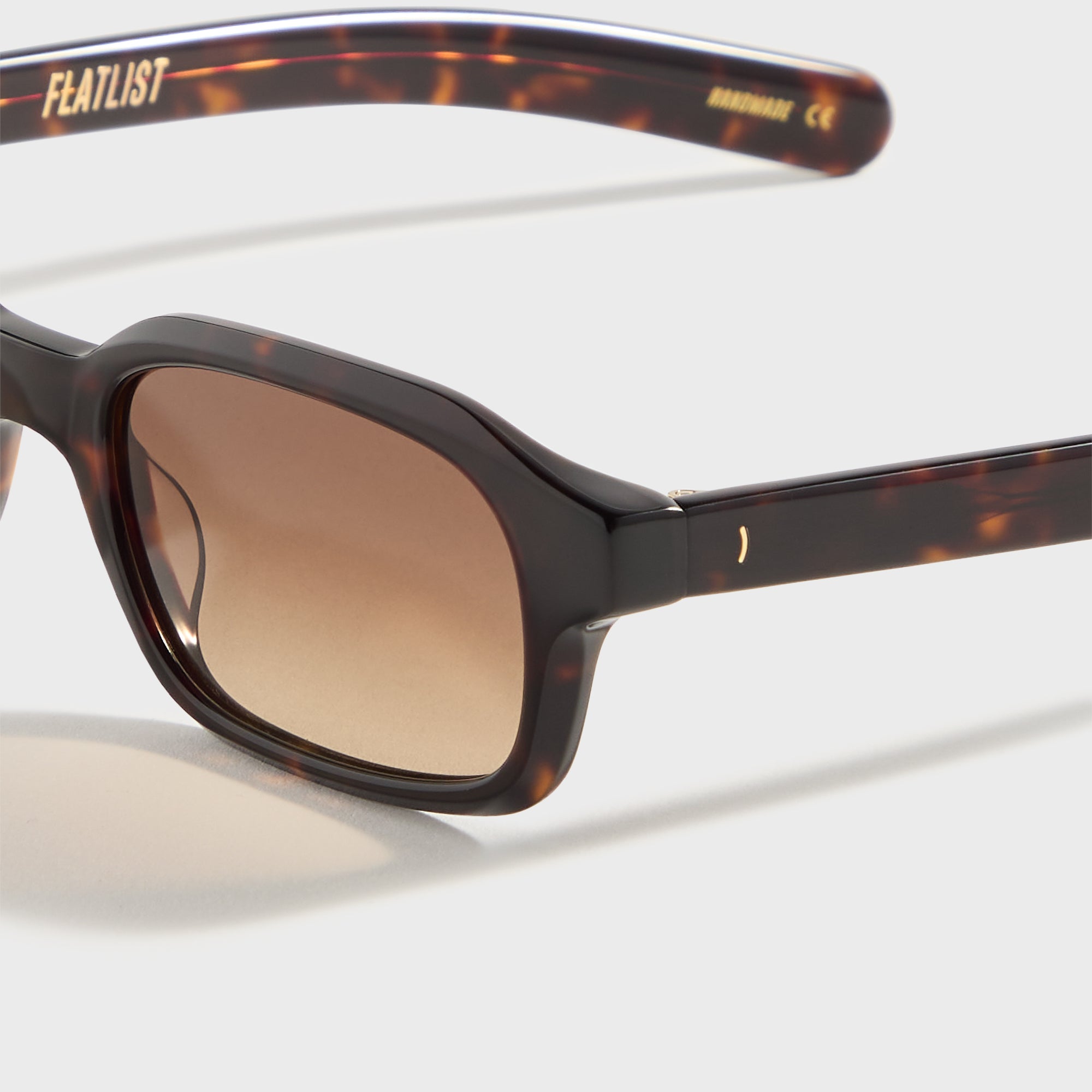 Flatlist Hanky Sunglasses - Dark Tortoise / Brown Gradient Lens – Kith