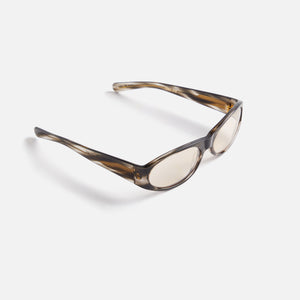 Flatlist Eddie Kyu Sunglasses - Clear Grey / Transparent Grey Lens