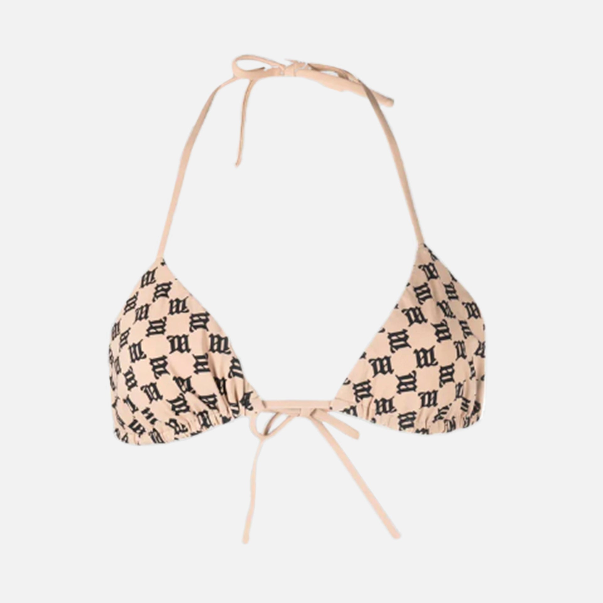 MISBHV Swim Monogram Bikini Bra - Beige