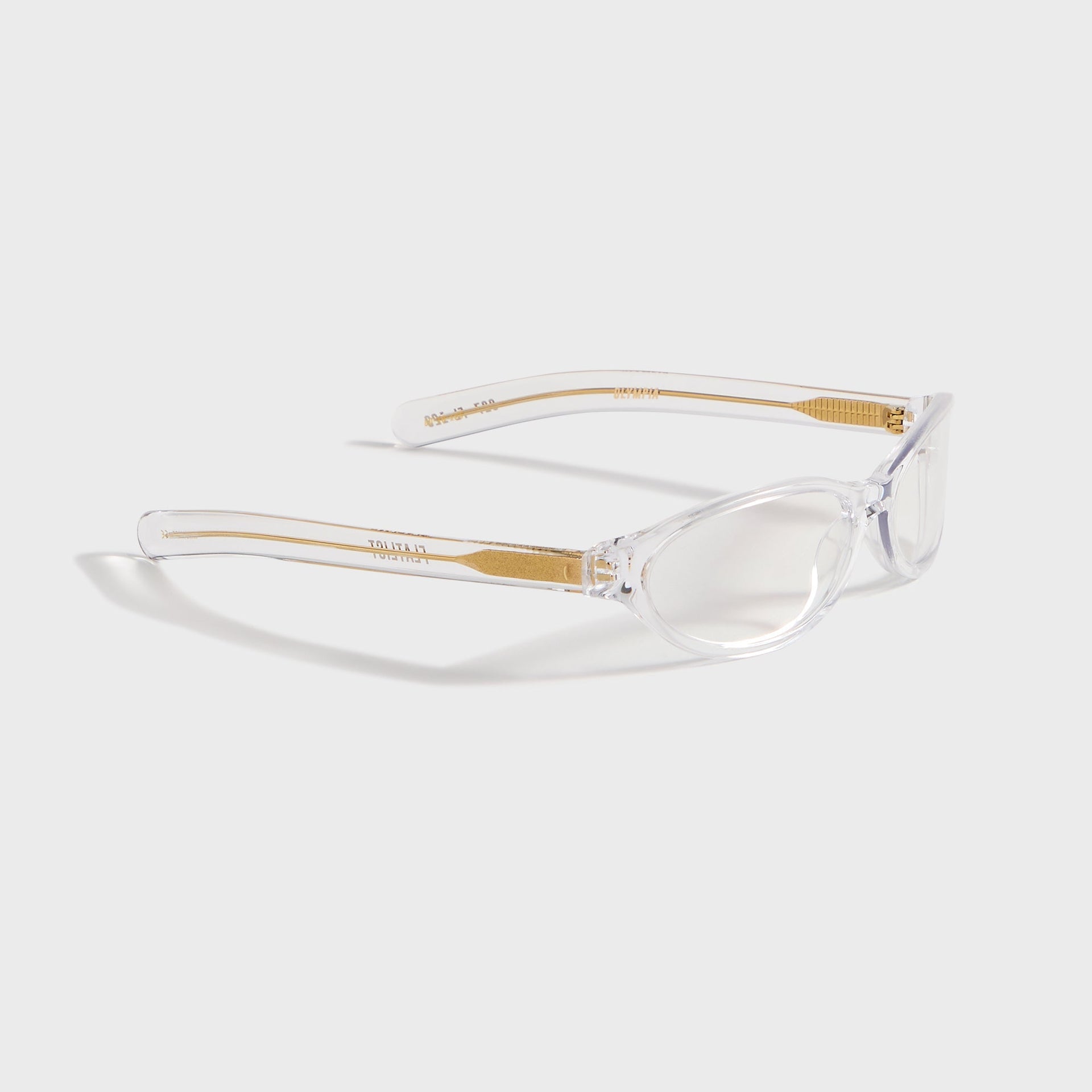 Flatlist Olympia Sunglasses - Clear Crystal / Clear Blue Light