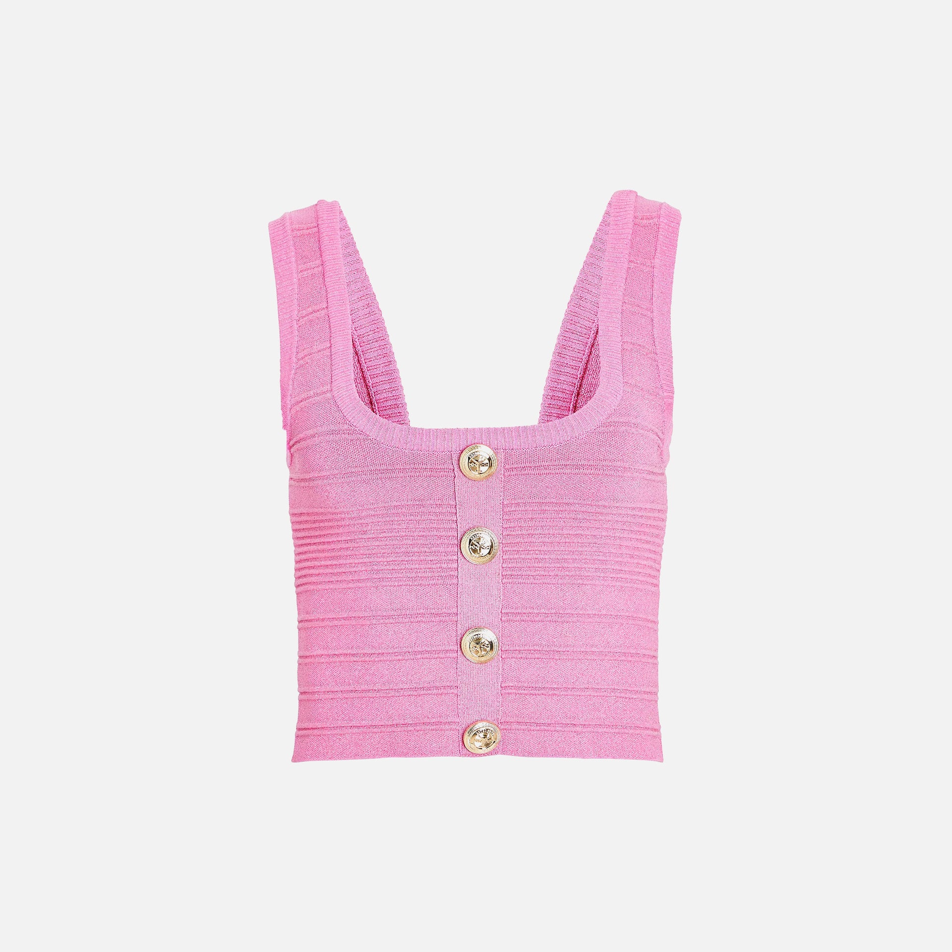 Retrofete Nella Top - Metallic Candy Pink