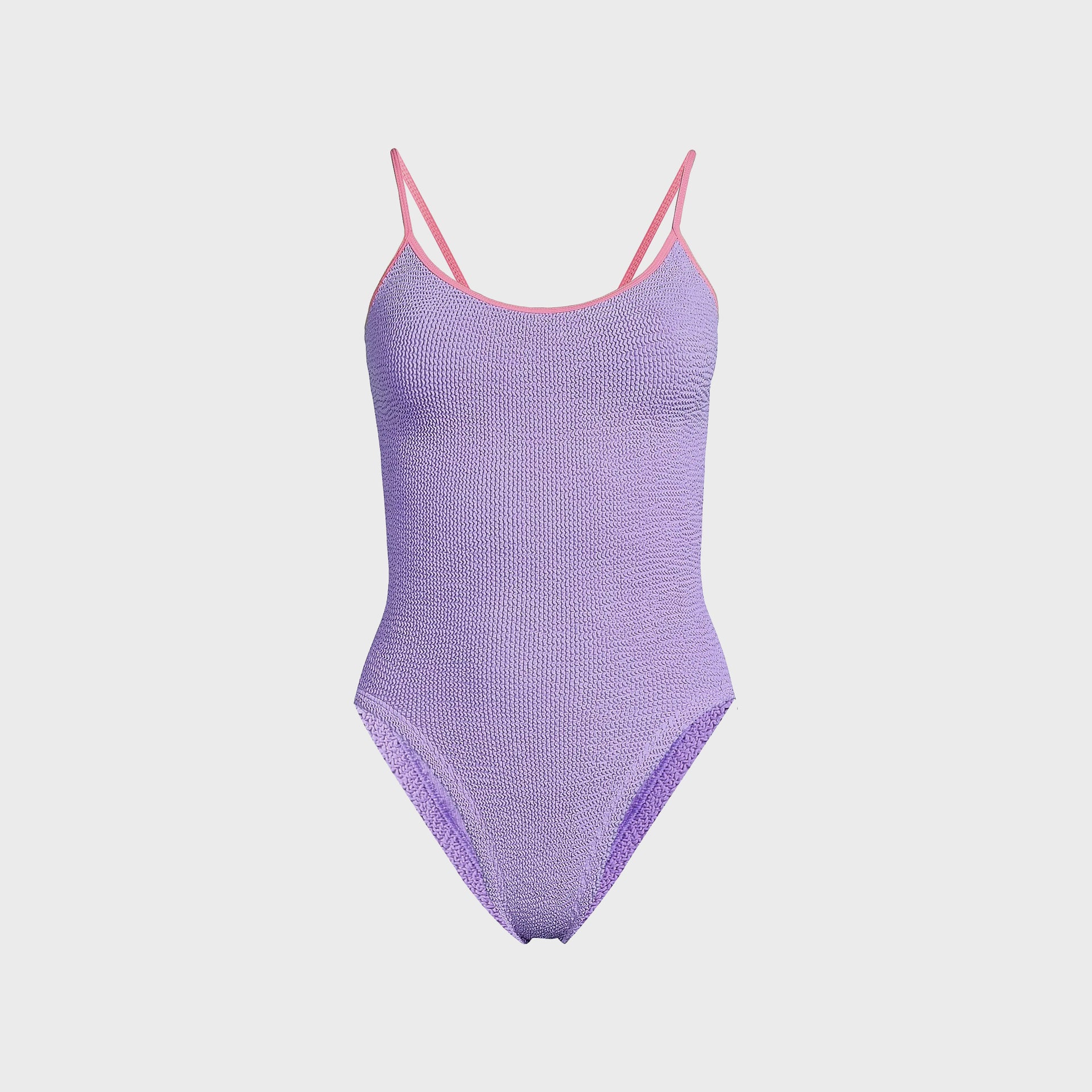 Hunza G Pamela Contrast One Piece - Lilac