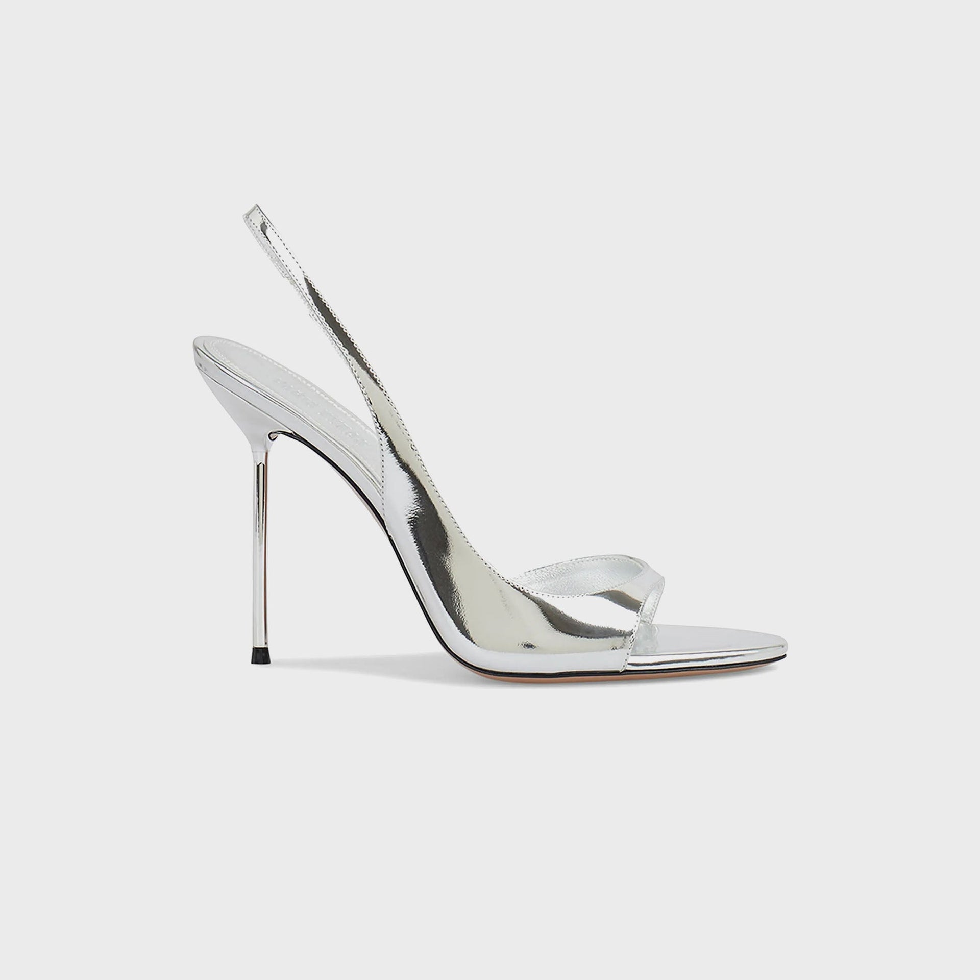 Paris Texas Lidia Slingback Sandals - Silver