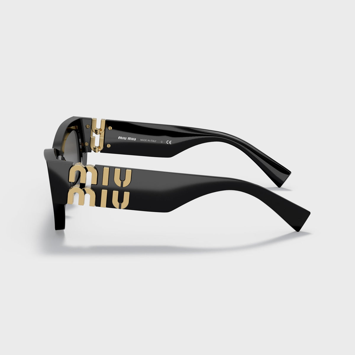 Miu Miu 0MU09WS Sunglasses - Black / Dark Grey