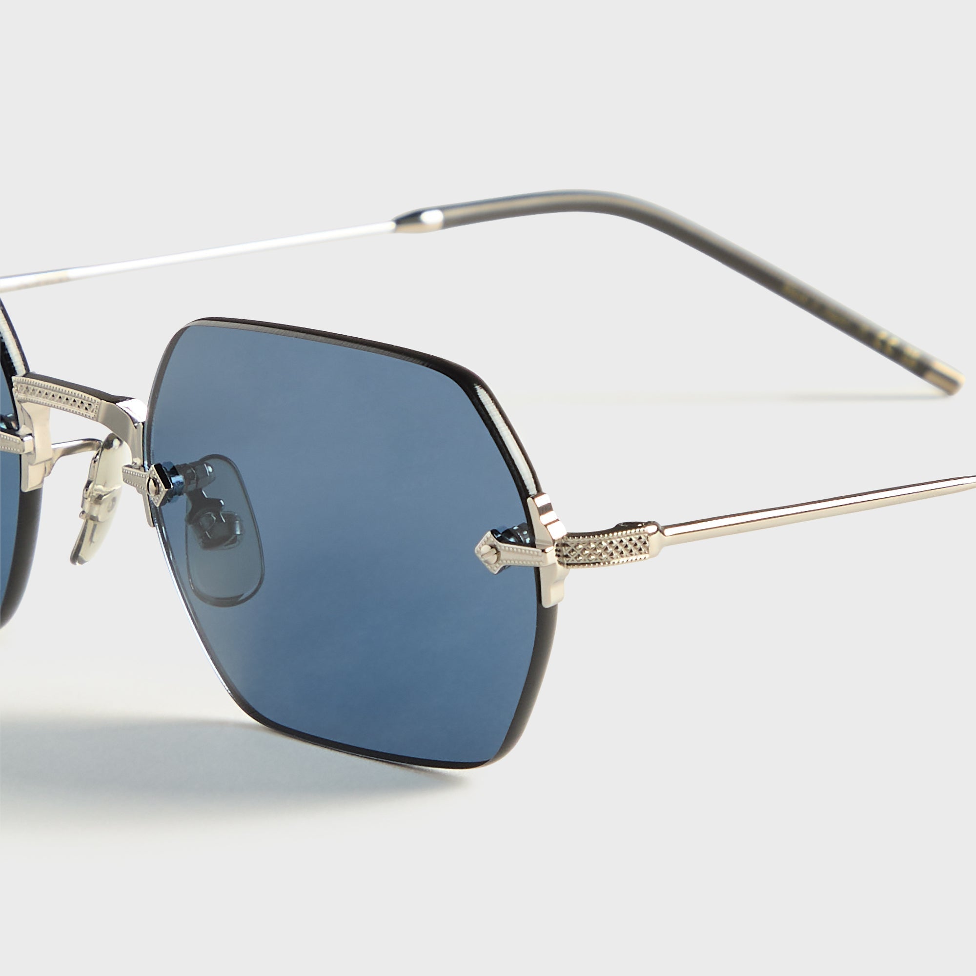 Oliver Peoples TK-13 Sunglasses - Silver / Blue – Kith