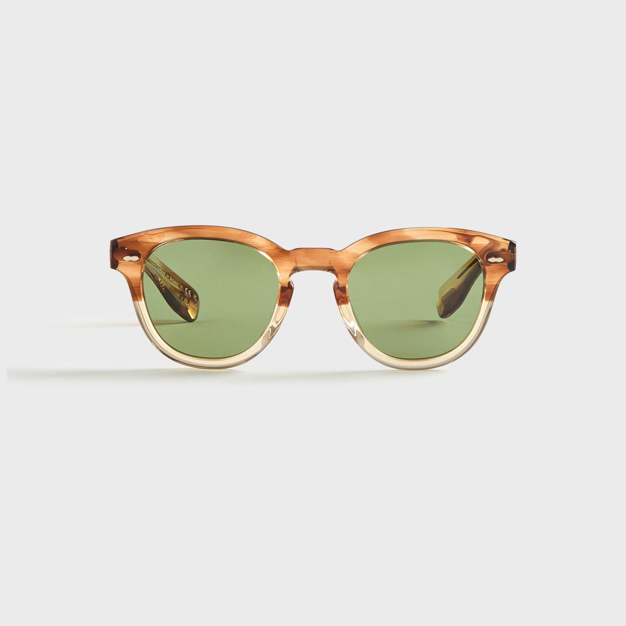グラデーションボデイ Oliver Peoples Cary Grant Sunglasses - Honey VSB / Green C – Kith