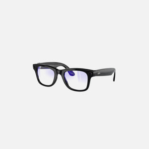 Ray Ban Meta Wayfarer - Shiny Black Clear