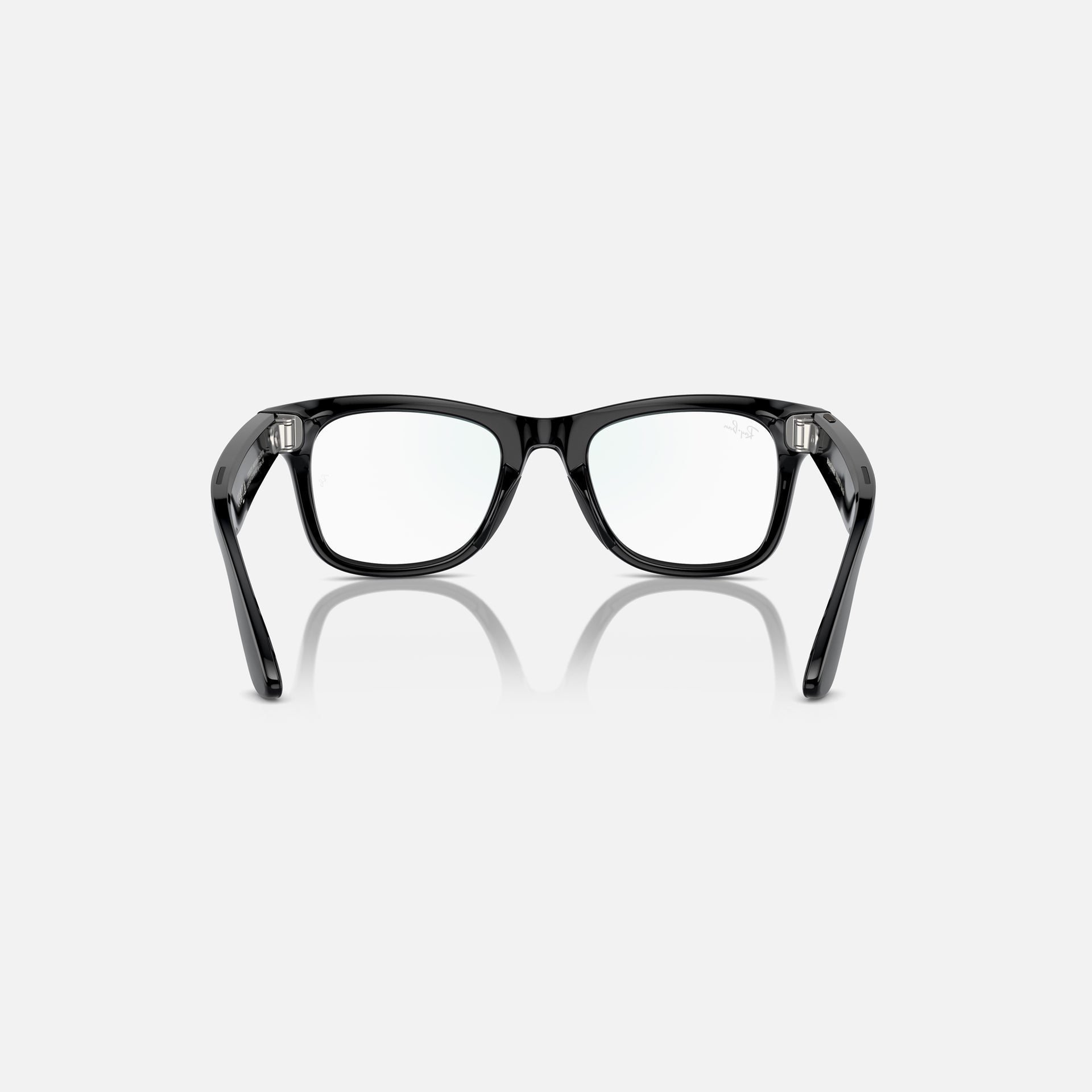 Ray Ban Meta Wayfarer L - Shiny Black Clear