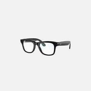 Ray Ban Meta Wayfarer L - Shiny Black Clear