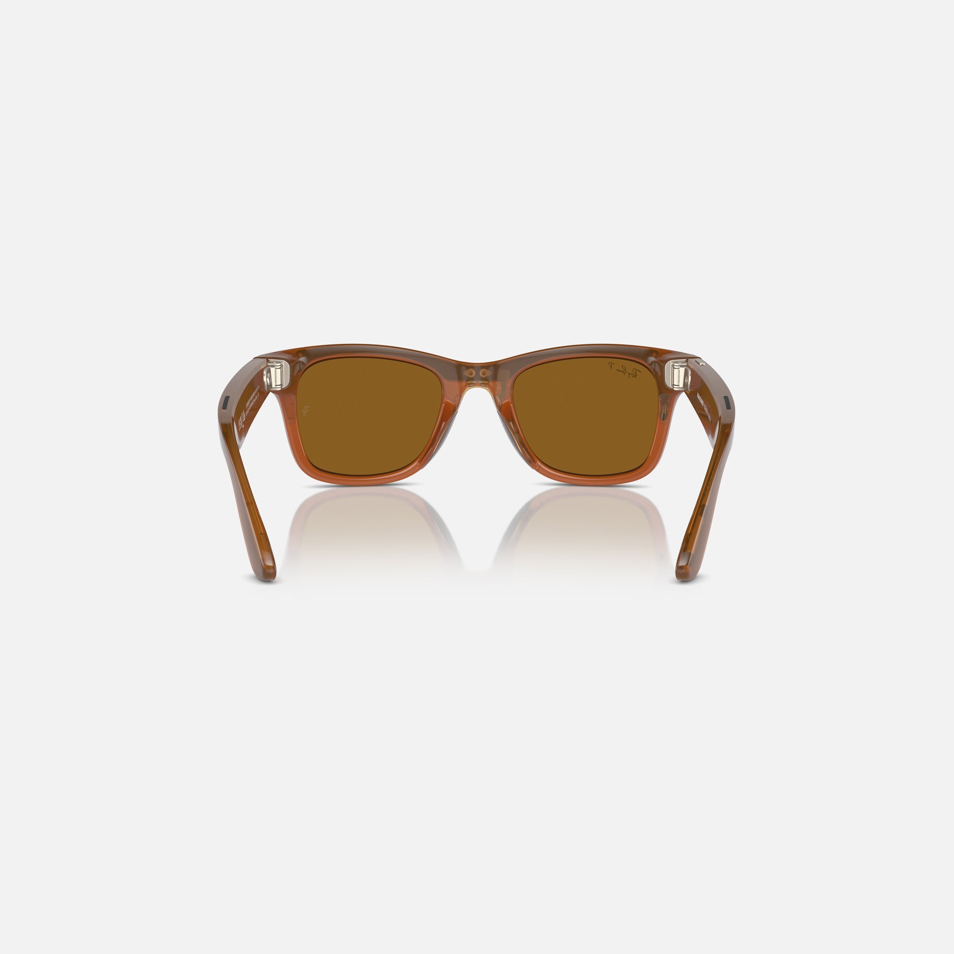 Ray Ban Meta Wayfarer - Shiny Caramel / Brown