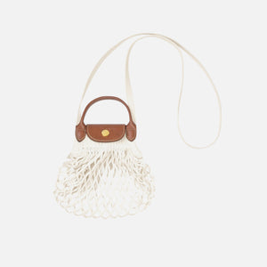 Longchamp Le Pliage Filet XS Knit Bag - Ecru