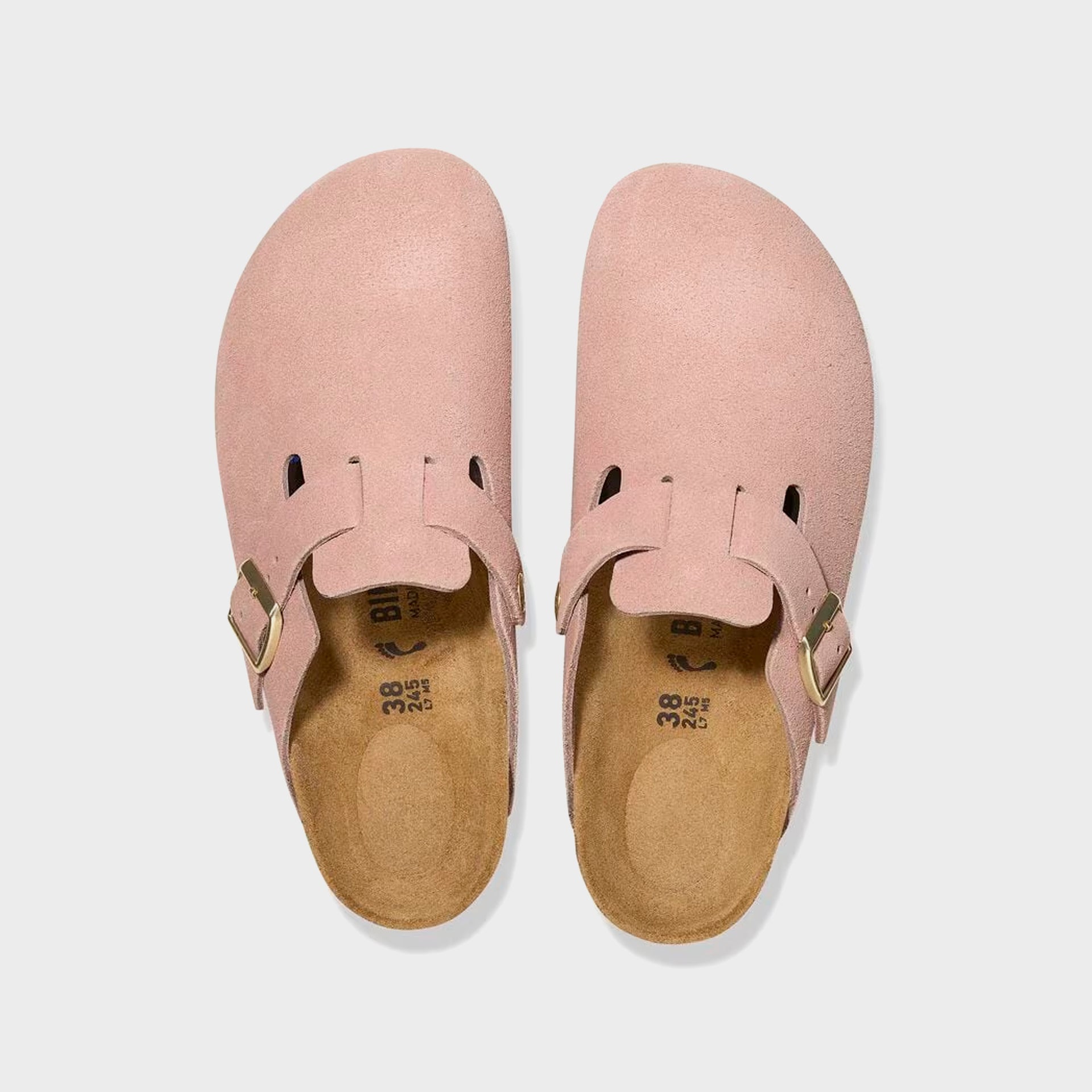 Birkenstock Boston Suede - Light Rose