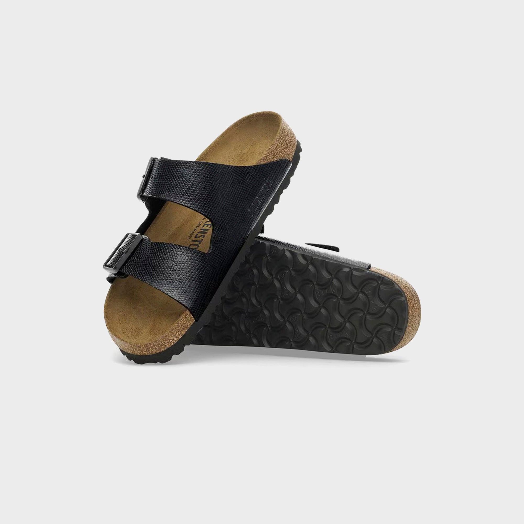 Birkenstock Arizona Birko-Flor - Embossed Lizard / Black – Kith