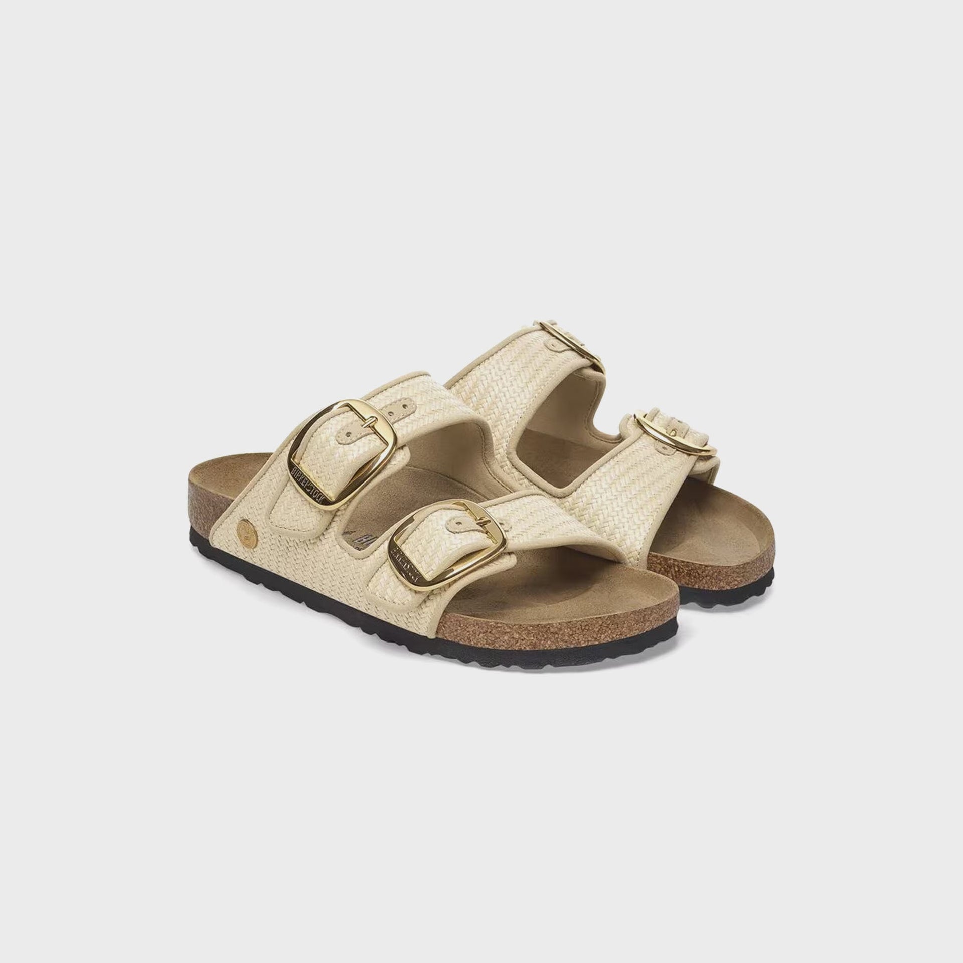 Arizona Big Buckle  Raffia Natural / Textile