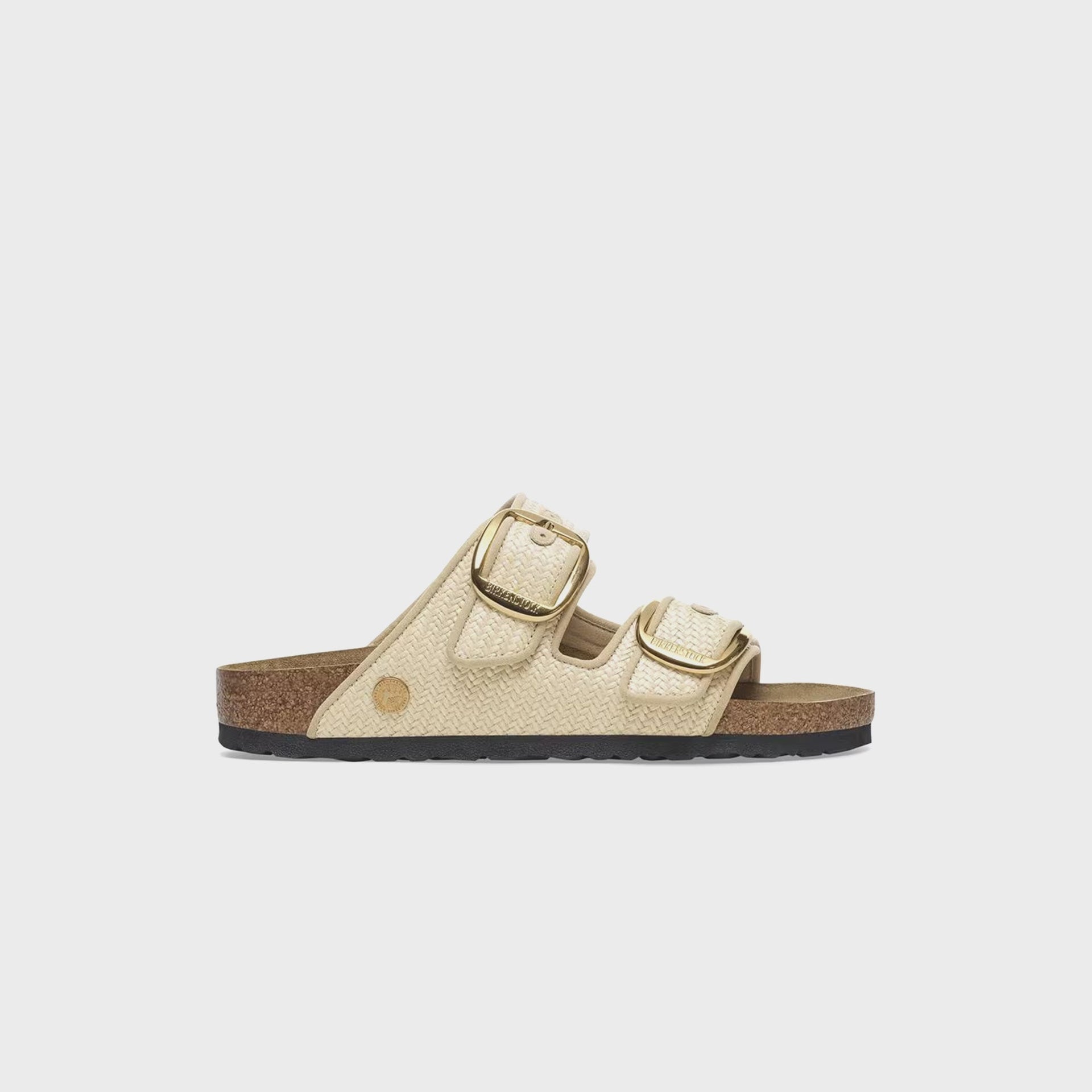 Arizona Big Buckle  Raffia Natural / Textile