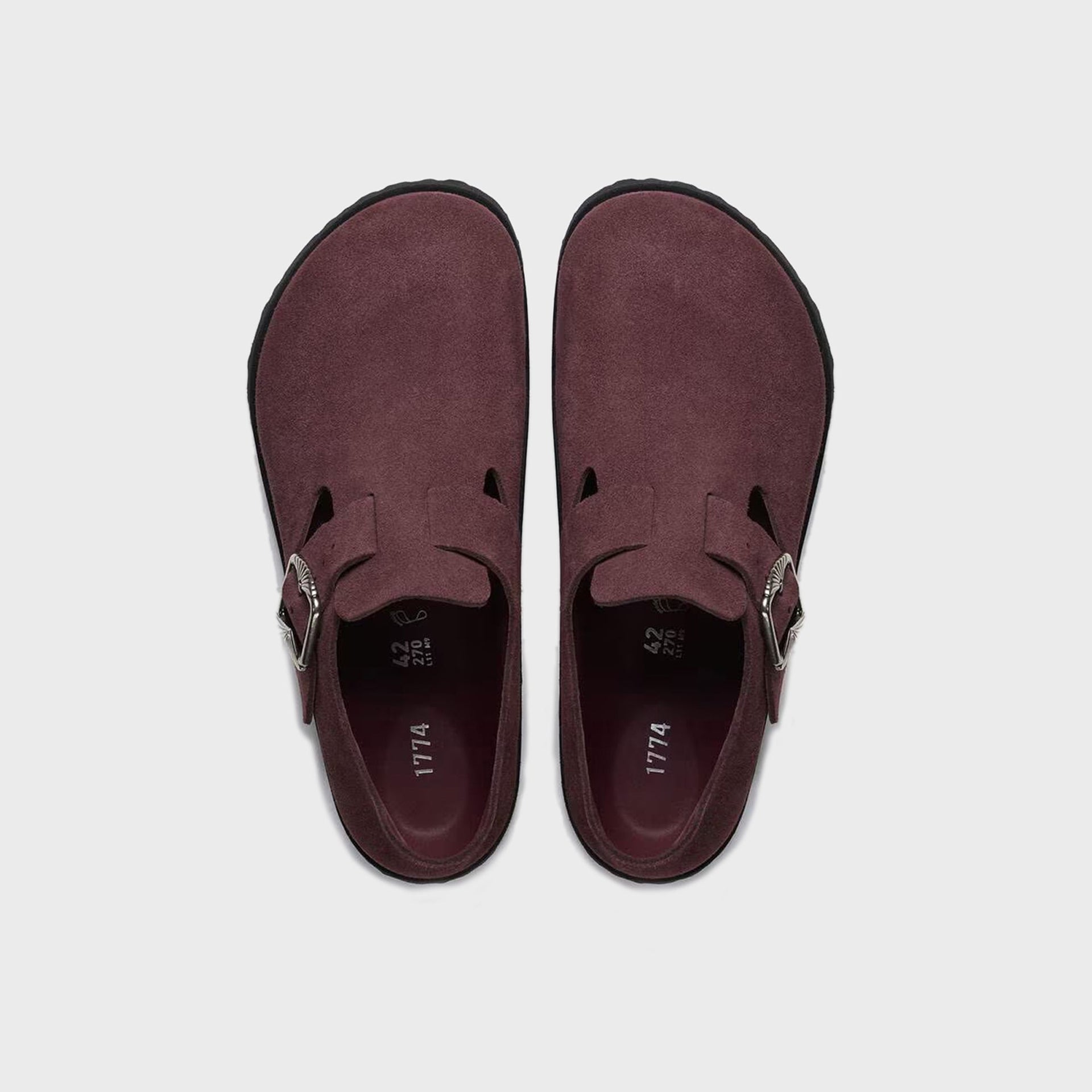 Birkenstock 1774 London Suede - Deep Burgundy