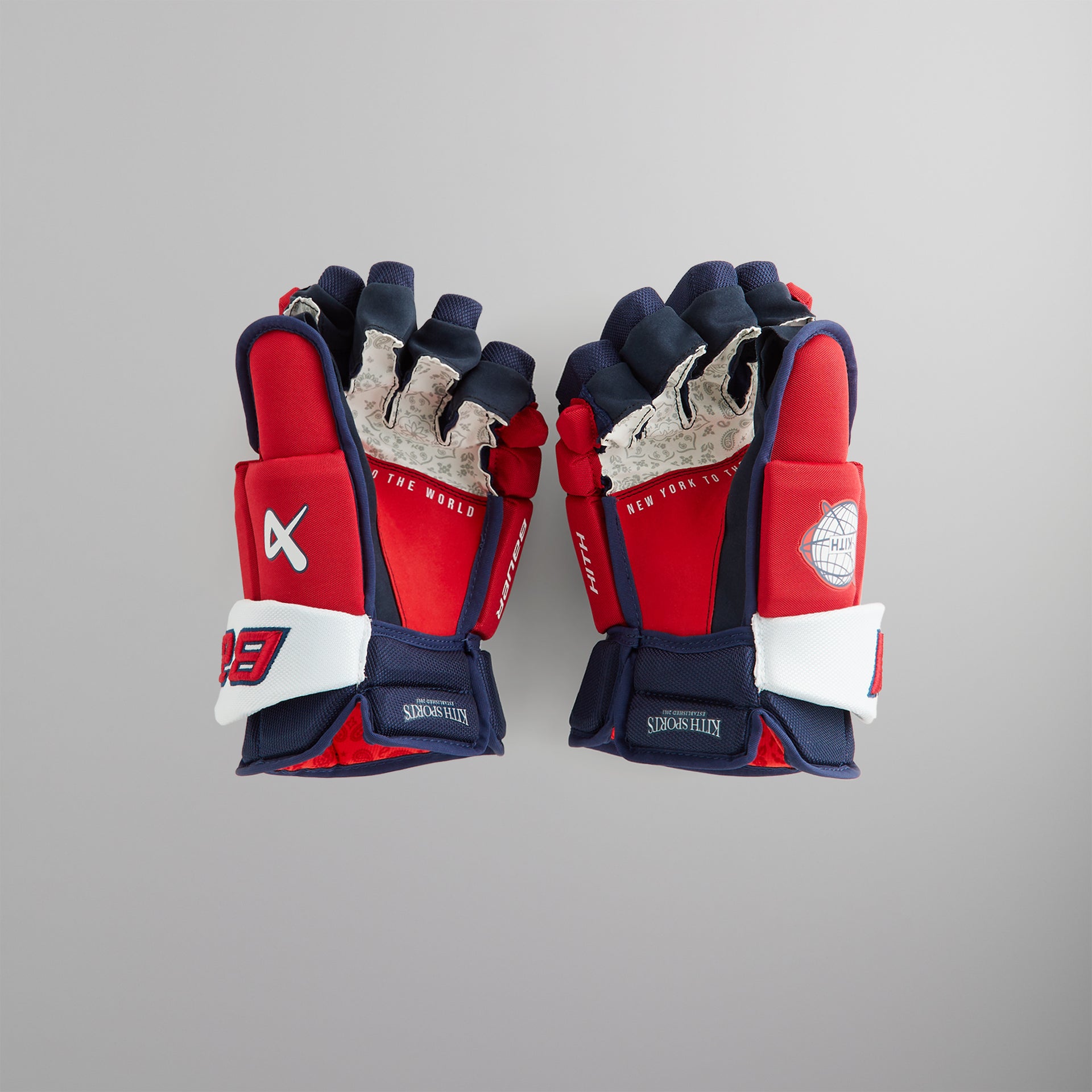 Kith & Bauer for the New York Rangers Vapor Pro Gloves (Senior)