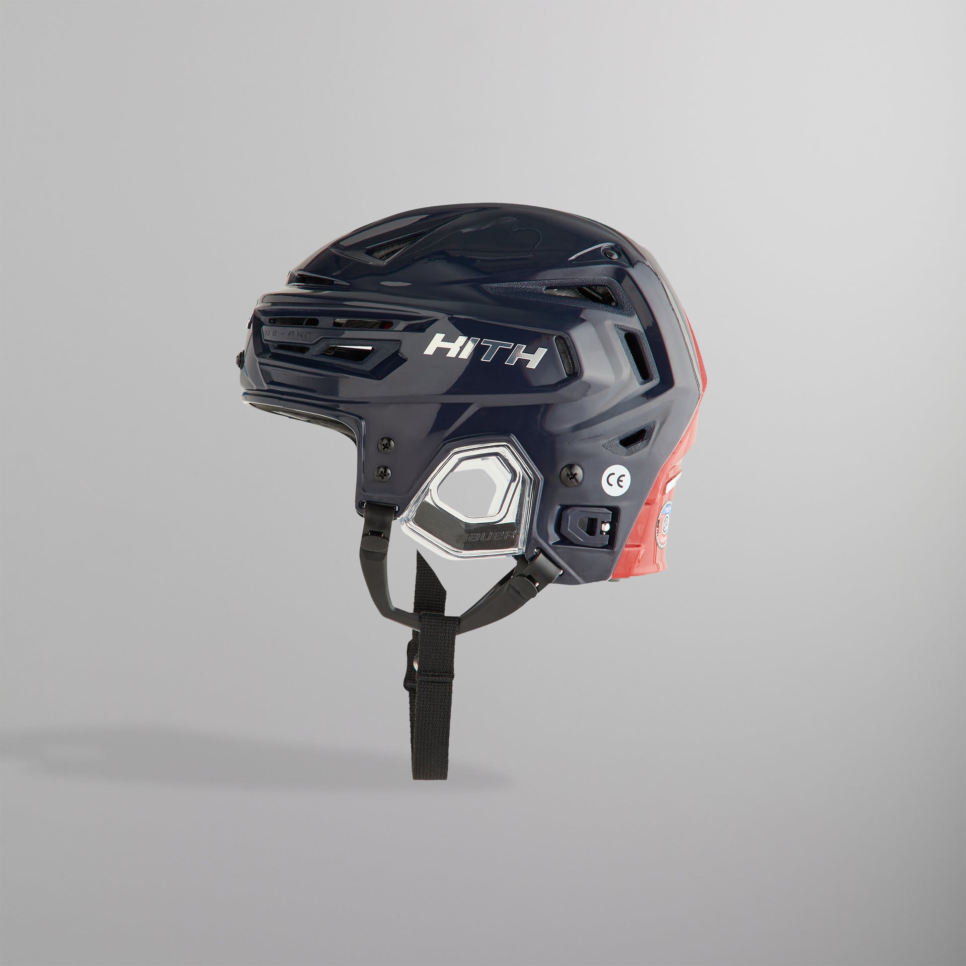 Kith & Bauer for the New York Rangers RE-AKT 155 Hockey Helmet - Navy