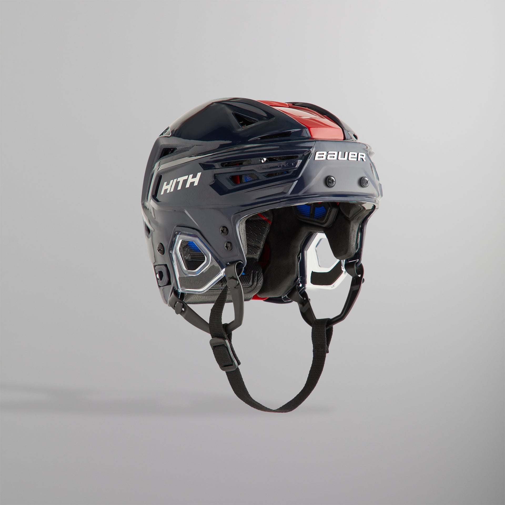 Kith & Bauer for the New York Rangers RE-AKT 155 Hockey Helmet - Navy