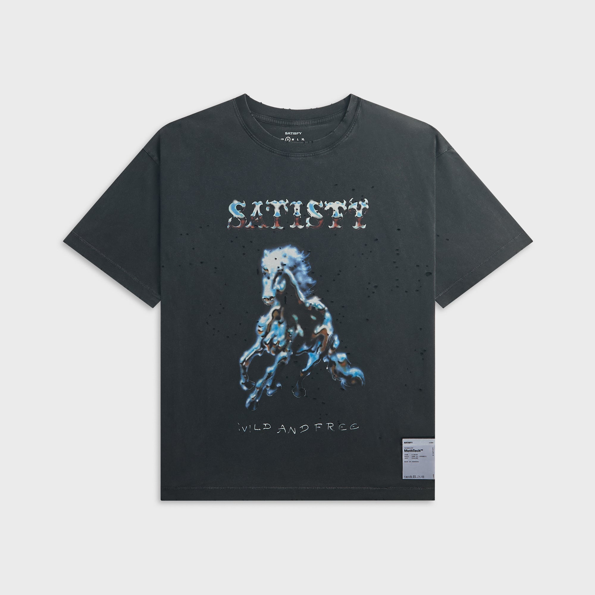 Satisfy MothTech™ Tee - Aged Black – Kith
