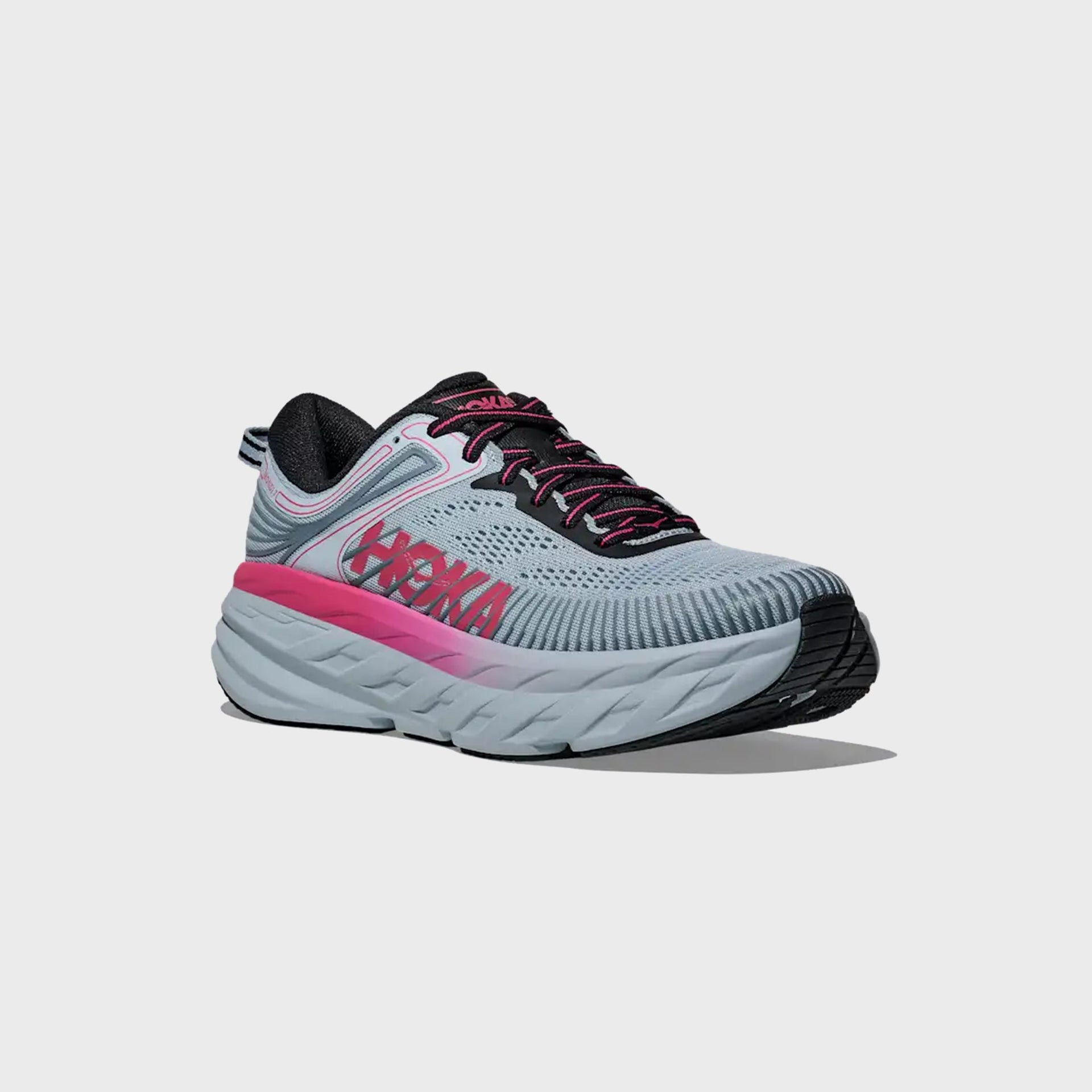 HOKA WMNS Bondi 7 - Mineral Blue / Rhubarb