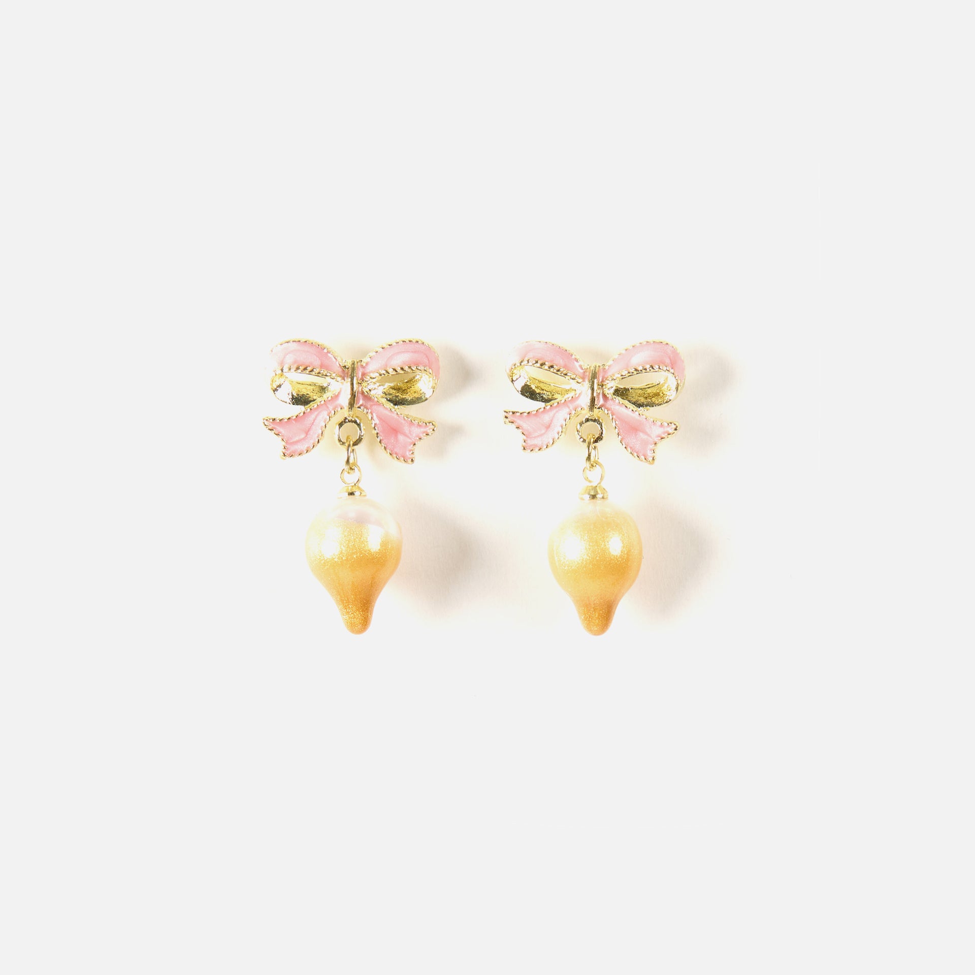 Ottolinger Bow Pearl Earring - Gold