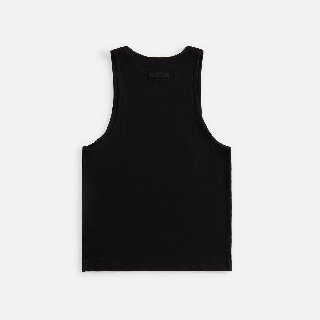 Essentials Core Tank Top - Jet Black – Kith